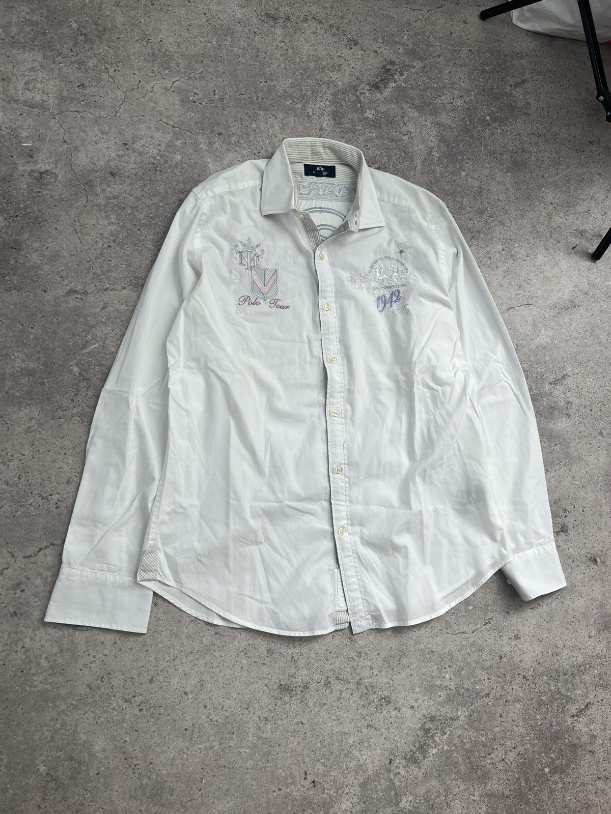 La Martina La Martina Shirt Long Sleeve Polo Cup Y2K Size L Size US L / EU 52-54 / 3 - 3 Thumbnail