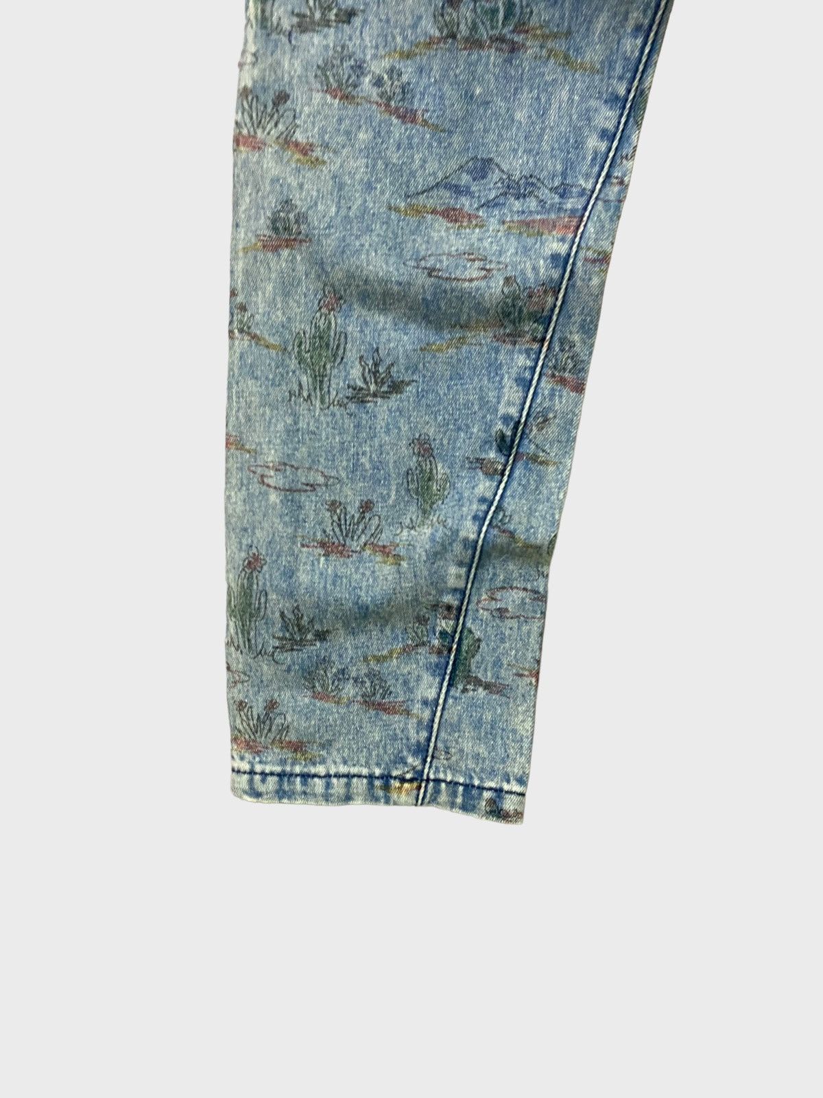 Issey Miyake Issey Miyake Style Cactus Designs Denim Jeans Size US 30 / EU 46 - 9 Thumbnail