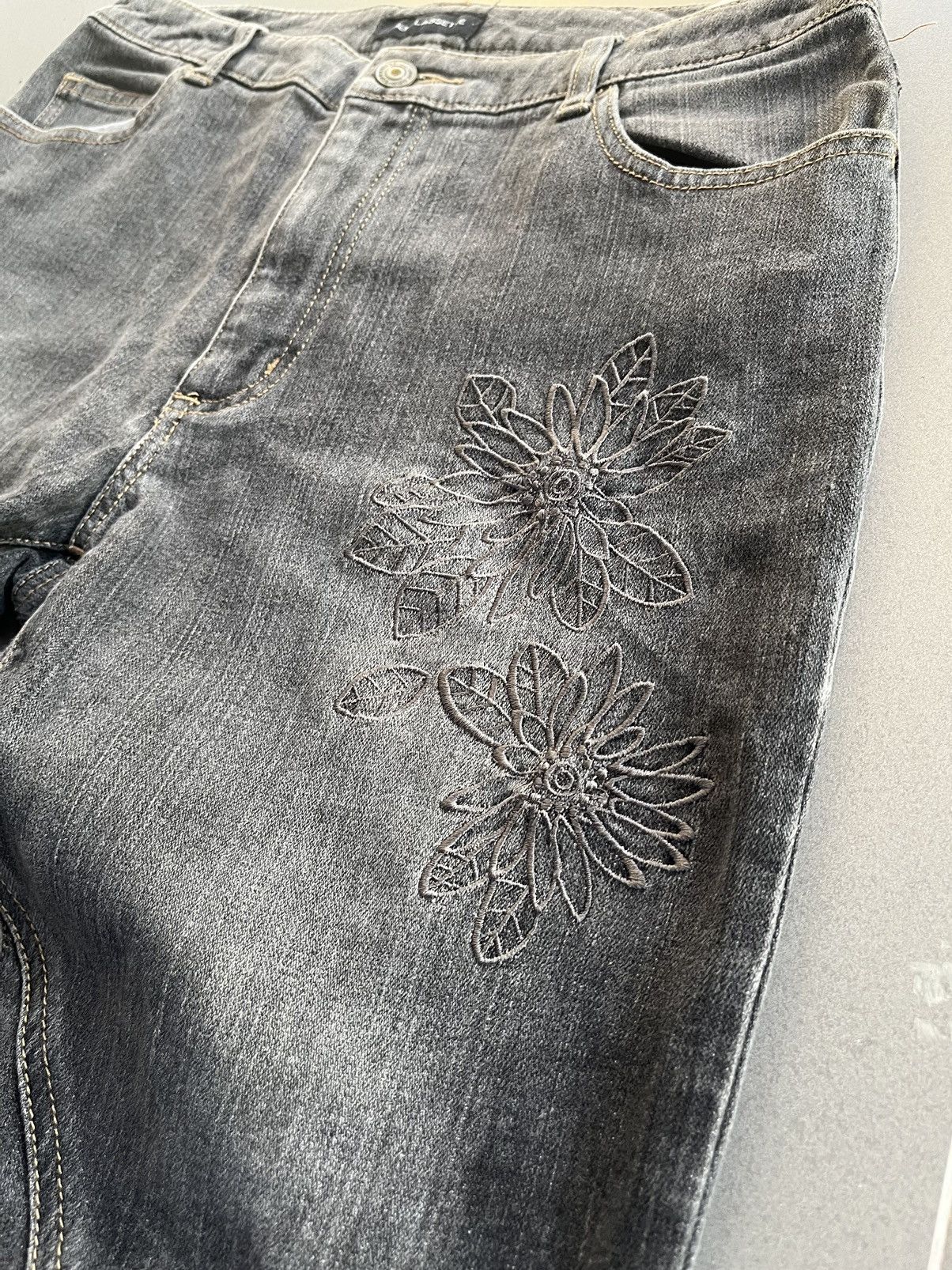 Tornado Mart Japanese Mer-Lassette Denim Flare Punk Style Boot Cut Pants Size US 29 - 7 Thumbnail