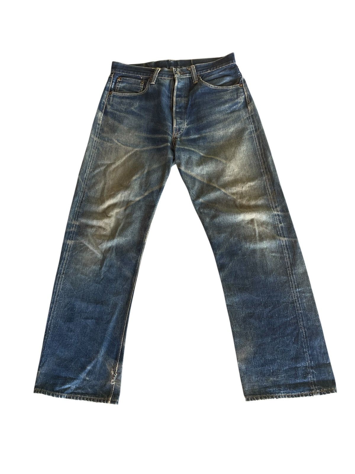 Warehouse & Co. Vintage Japanese Distressed Warehouse Denim Jeans Faded Wash Size US 32 / EU 48 - 1 Thumbnail