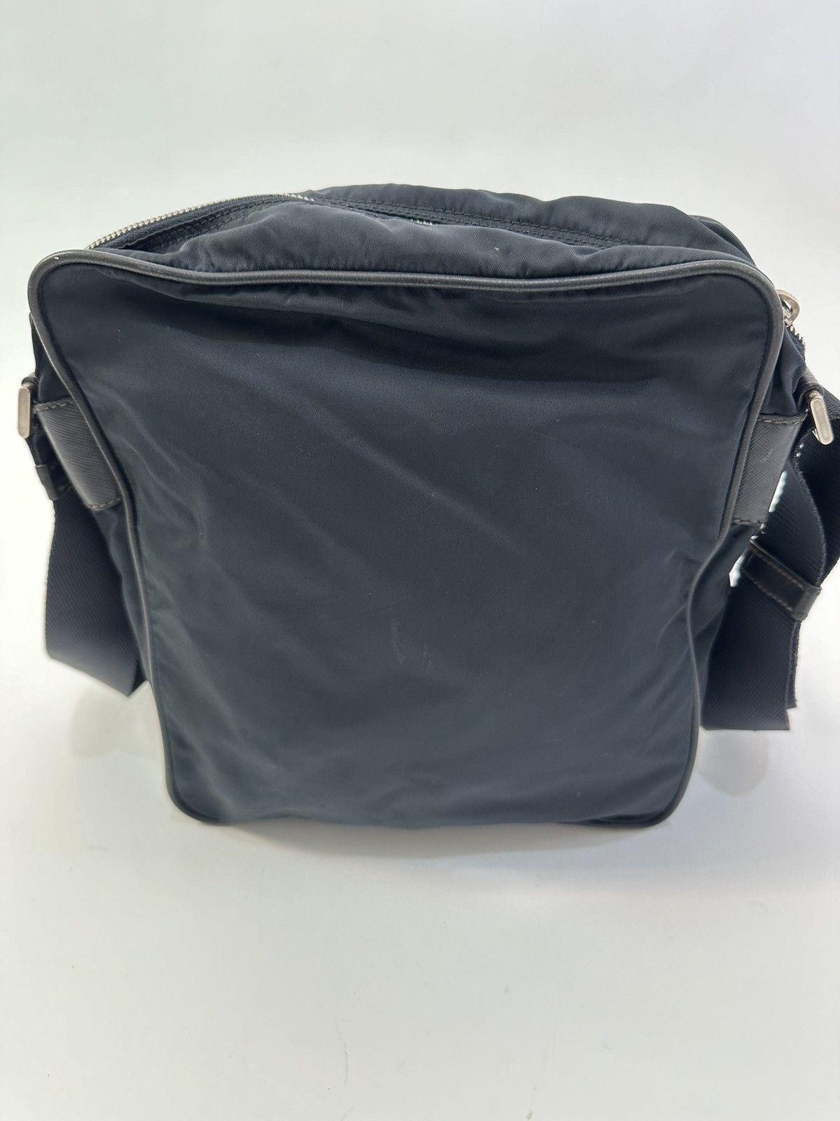 Prada PRADA Tessuto Nylon Flat Messenger Bag Navy Size ONE SIZE - 2 Thumbnail