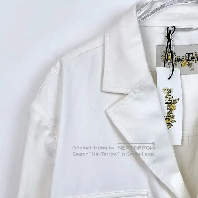 Dior Dior Men's Casual White Cotton Coat . Size US L / EU 52-54 / 3 - 3 Thumbnail