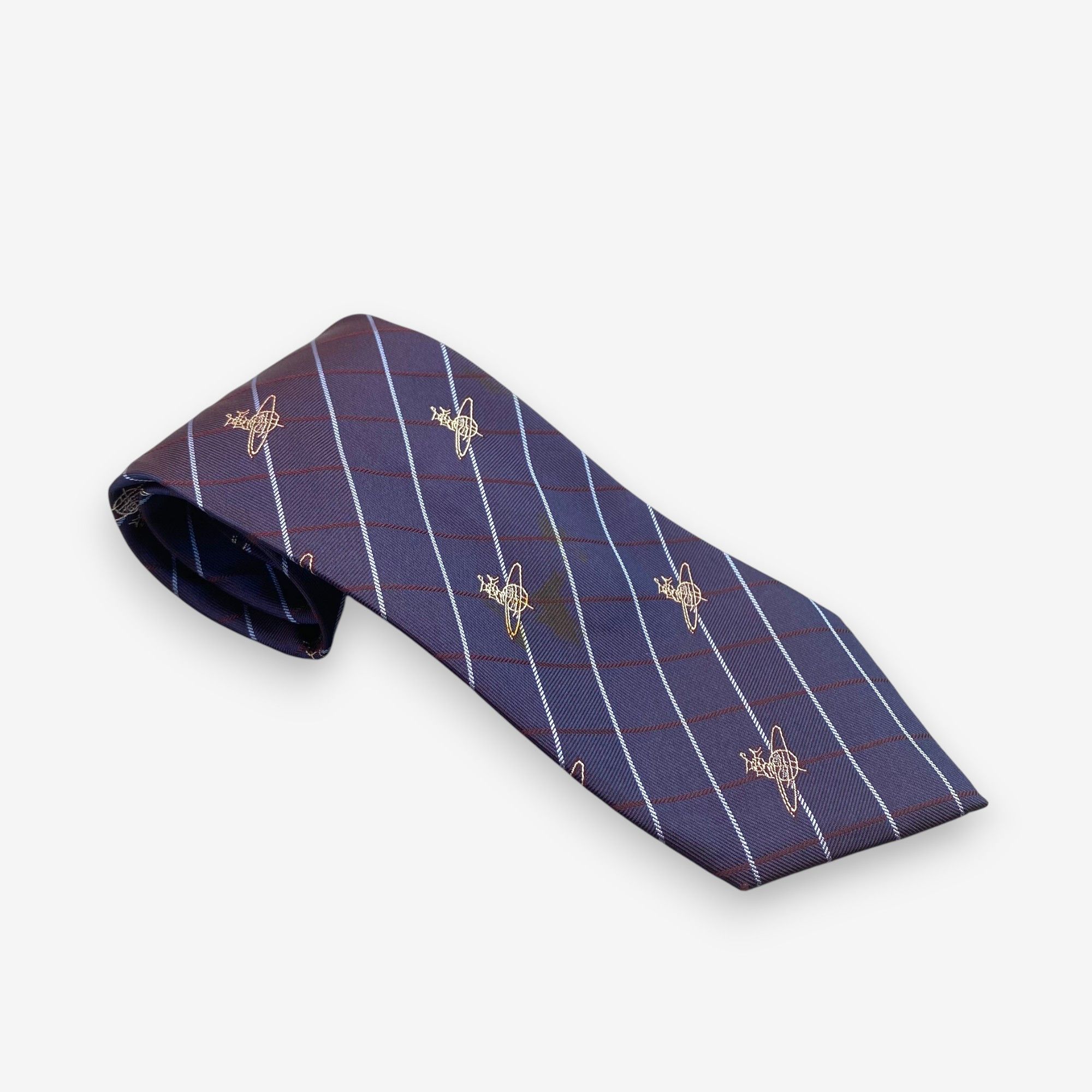 Vintage Vivienne Westwood SILK Necktie Cravate Pure Silk