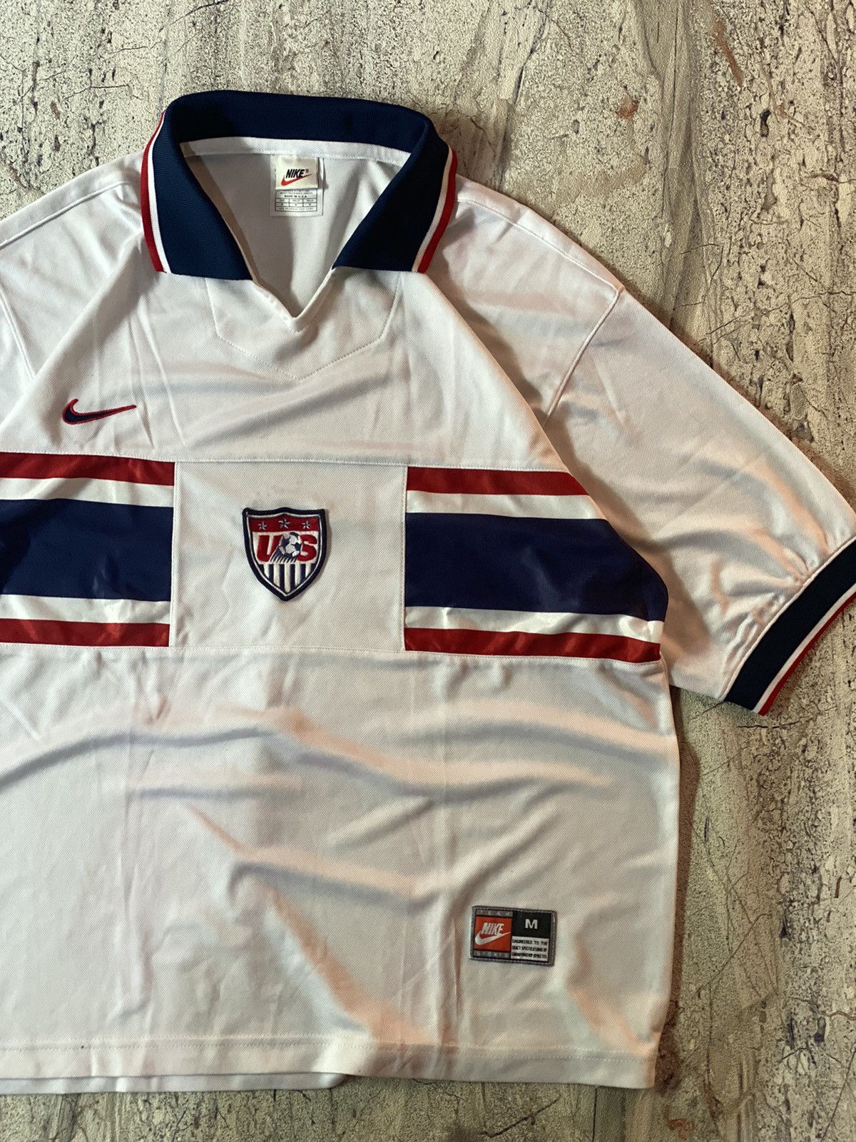 Nike Vintage Nike 1995-1997 USA Home Soccer Jersey Blokcore Size US M / EU 48-50 / 2 - 2 Thumbnail