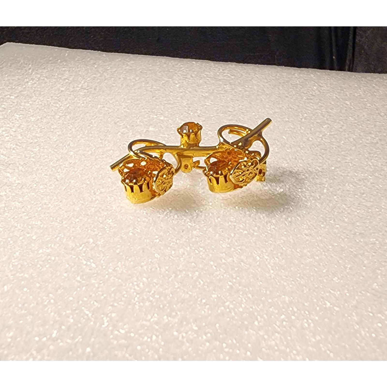 Other Vintage rhinestones tulip brooch pin Size ONE SIZE - 4 Thumbnail