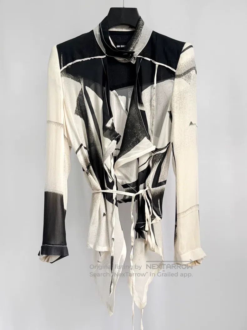 Ann Demeulemeester Ann Demeulemeester 36 ink silk coat Size S / US 4 / IT 40 - 1 Thumbnail