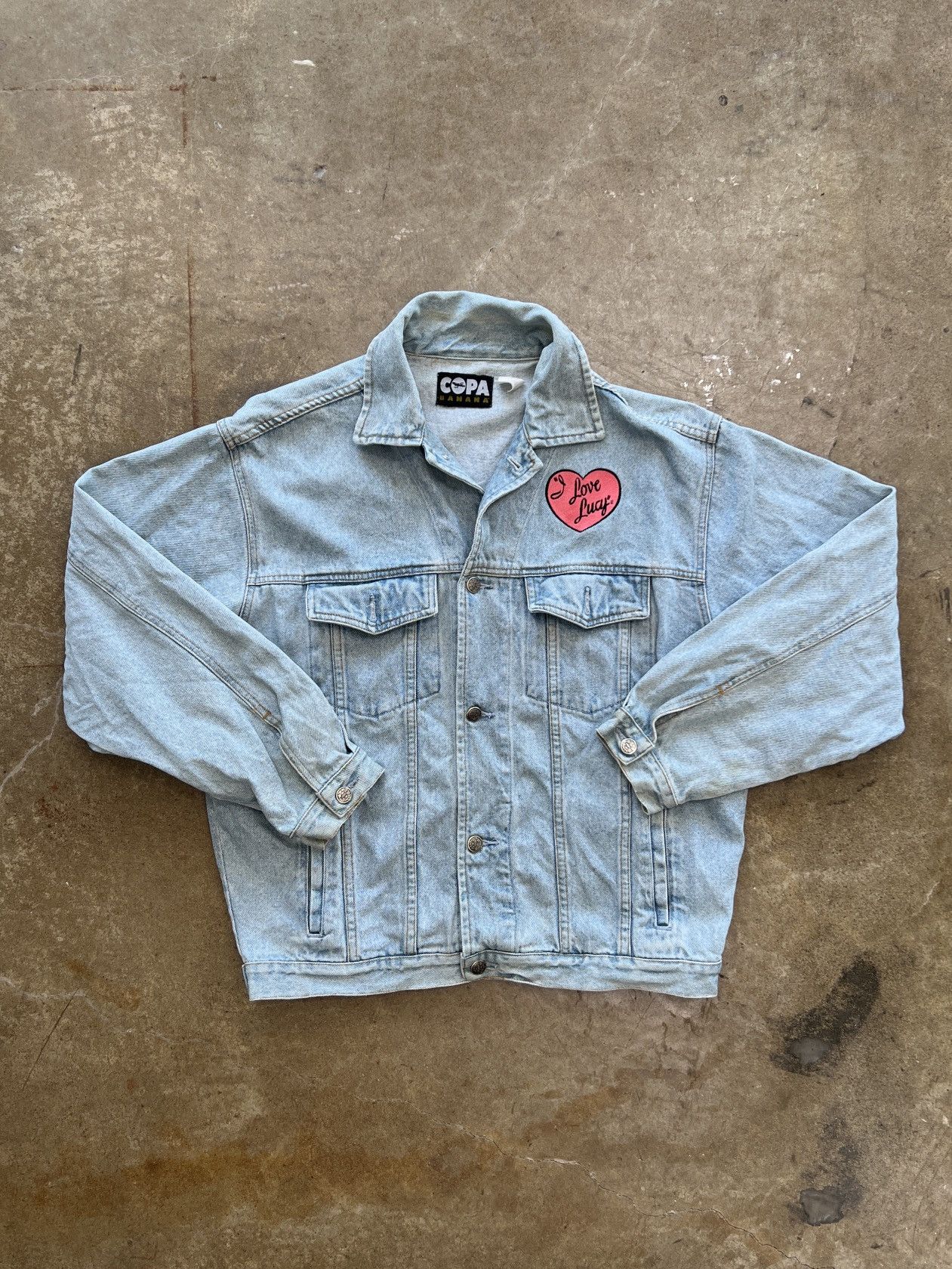 Vintage Vinatge 90s Love Lucy TV Promo Denim Jacket COPA Tag Medium Size US M / EU 48-50 / 2 - 5 Thumbnail