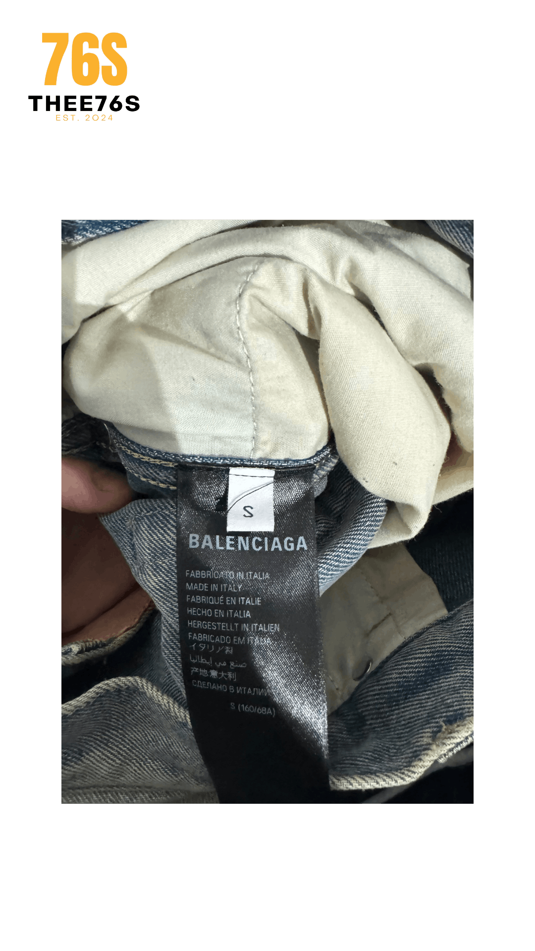 Balenciaga Balenciaga SS24 Inside out baggy jeans in Blue Size US 30 / EU 46 - 8 Thumbnail
