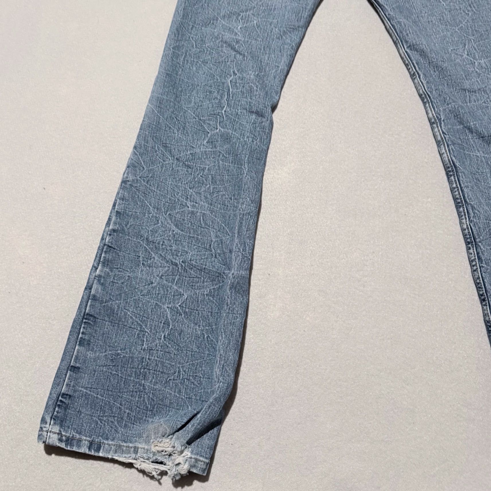 Vintage VINTAGE Arizona Jean Co Flare Jeans Women Blue Low Rise 5 Pocket Denim Stretch 90s Y2K Womens Size 27" / US 4 / IT 40 - 7 Thumbnail