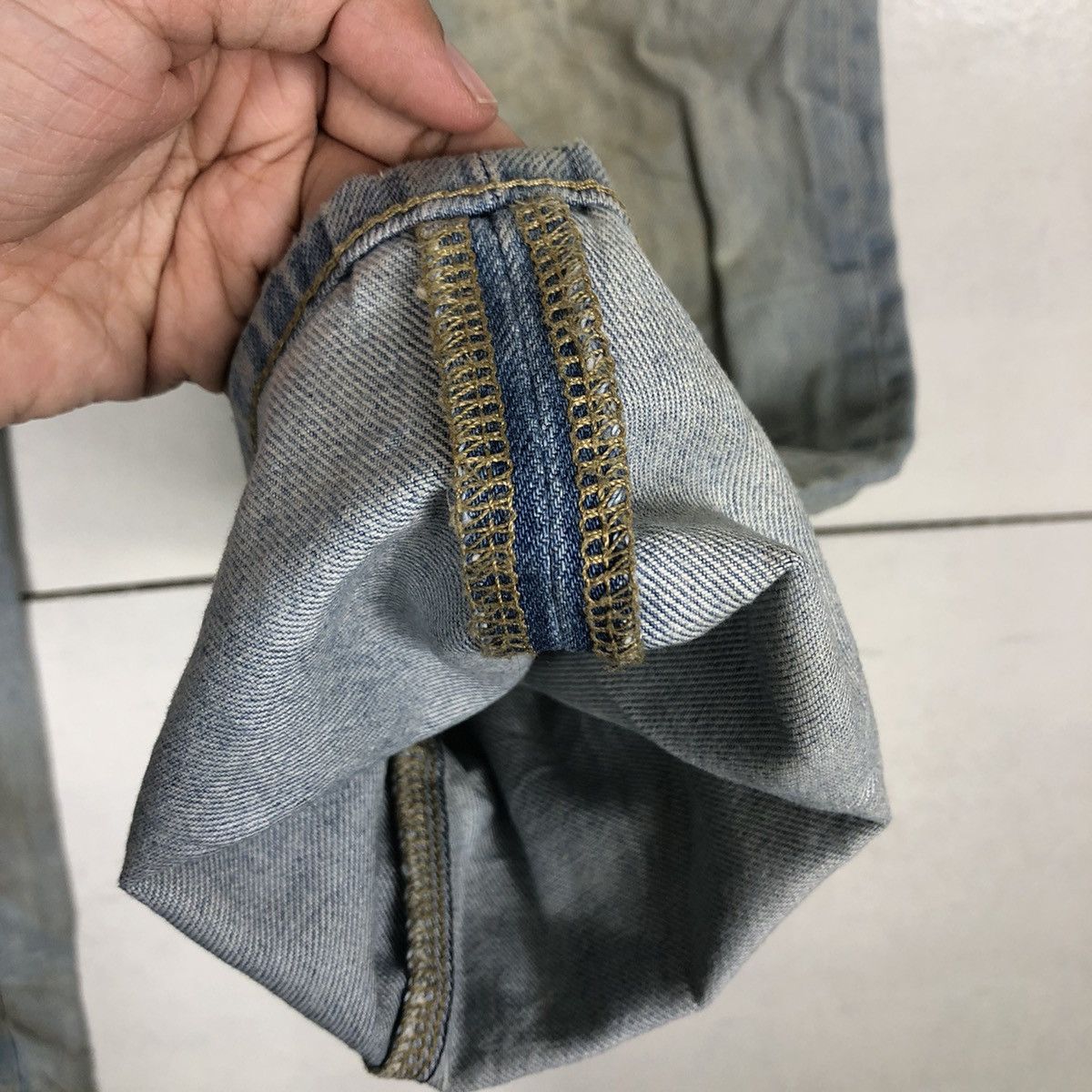 Japanese Brand 🔥VINTAGE DISTRESSED DENIM UNIQLO JEANS JAPAN MADE Size US 30 / EU 46 - 6 Thumbnail