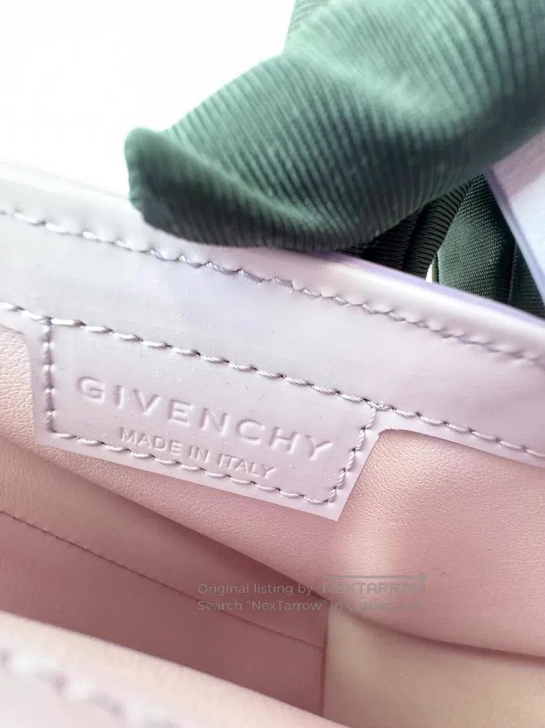 Givenchy Givenchy Lavender Cut Out Patent Leather Horn Bag Size ONE SIZE - 8 Thumbnail