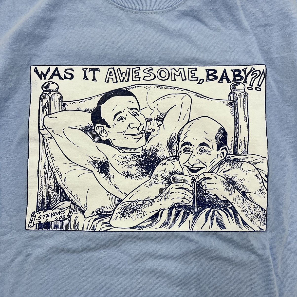 NCAA × Vintage CRAZY 2003 JOKE TEE COACH K Funny Comic Shirt Blue Medium Size US M / EU 48-50 / 2 - 3 Thumbnail