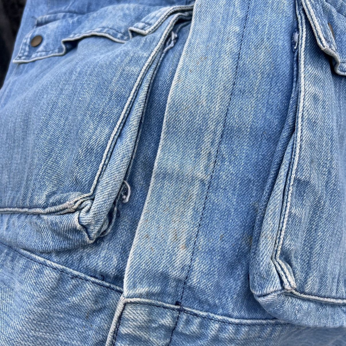 Lee “VINTAGE” 90s LEE LIGHT WASH DENIM ZIP-UP FIELD JACKET Size US L / EU 52-54 / 3 - 10 Thumbnail