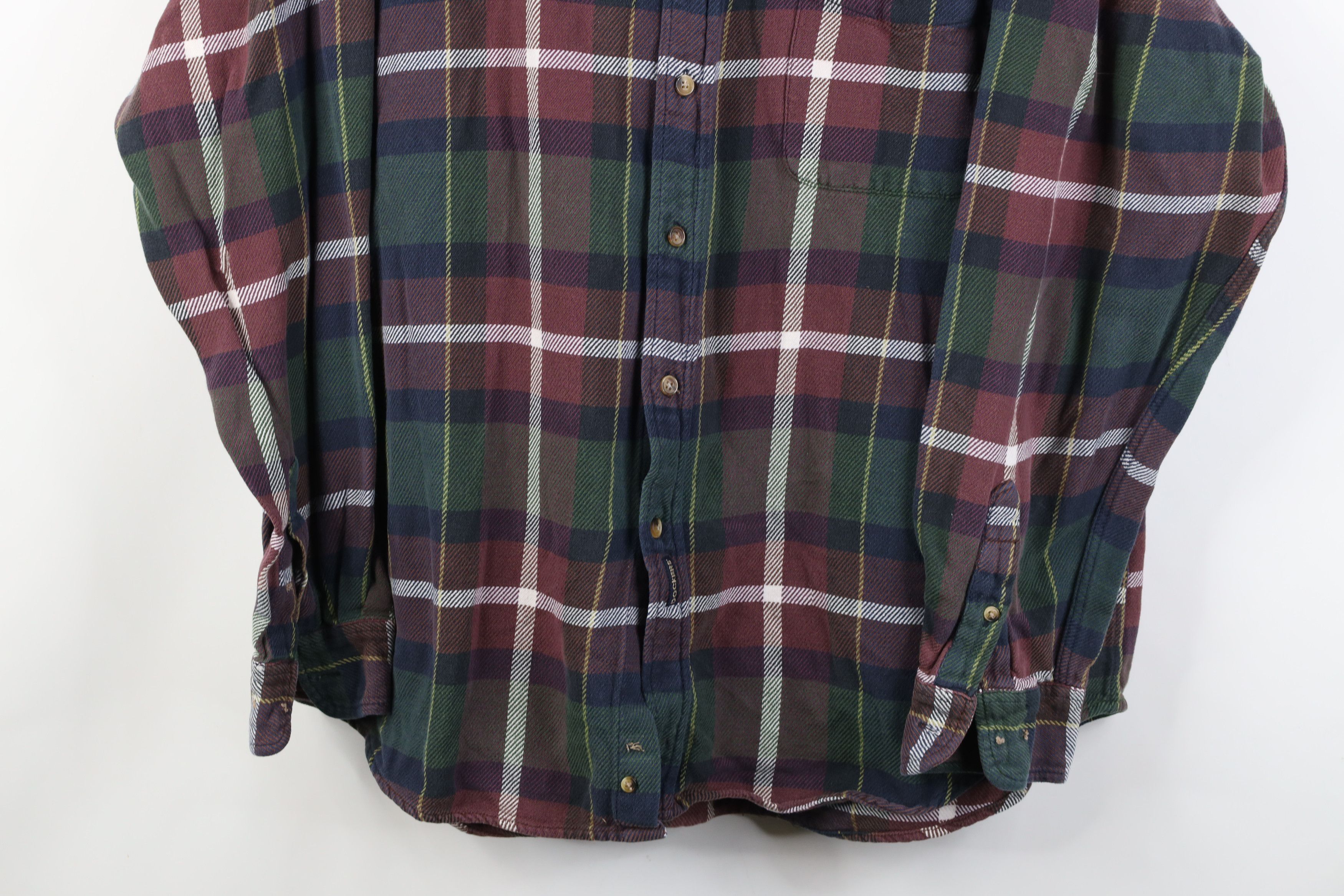 Vintage Vintage 90s Streetwear Flannel Collared Button Down Shirt Size US XL / EU 56 / 4 - 3 Thumbnail