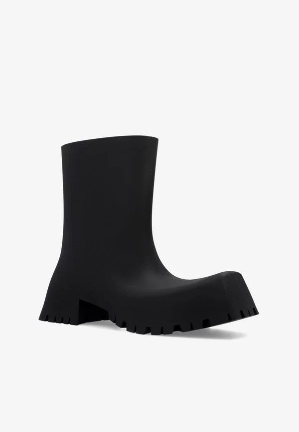 Balenciaga o1mt1gz0924 Trooper Rubber Boots in Black Size US 7 / IT 37 - 2 Thumbnail
