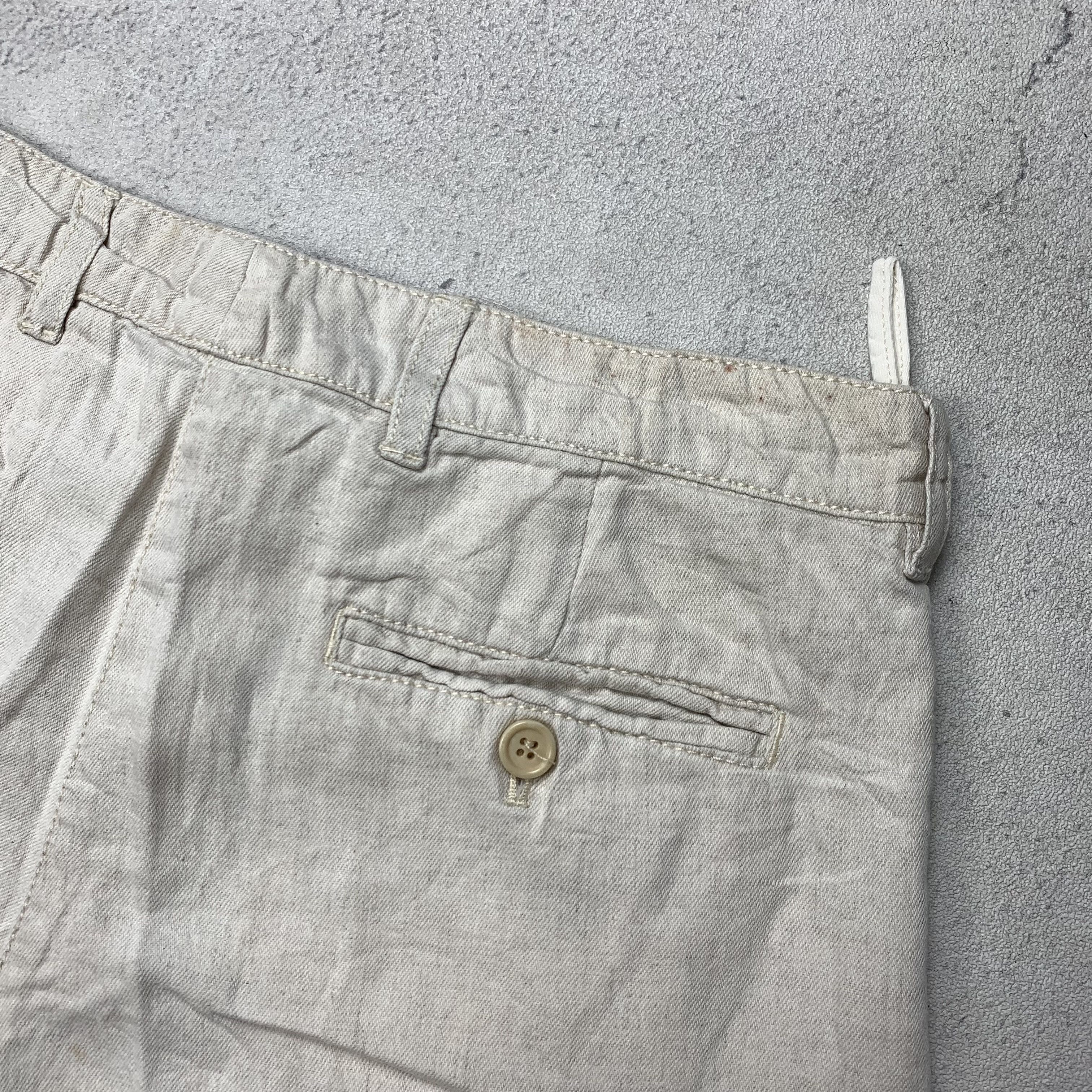 Prada Vintage Prada Linen Short Pants Size 28" / US 6 / IT 42 - 3 Thumbnail