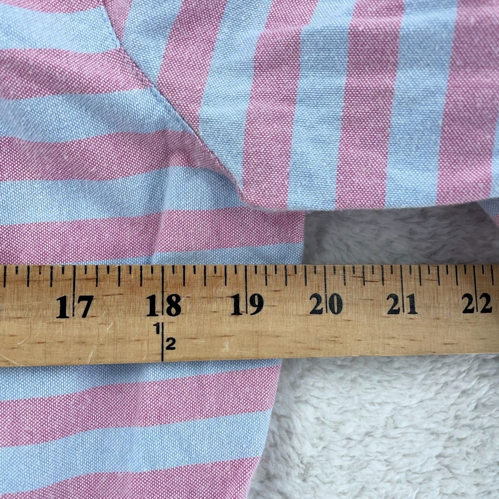 Vineyard Vines Vineyard Vines L/S Shirt Womens 4 Pink Blue Relaxed Coastside Striped Popover Shirt Womens Size S / US 4 / IT 40 - 7 Thumbnail