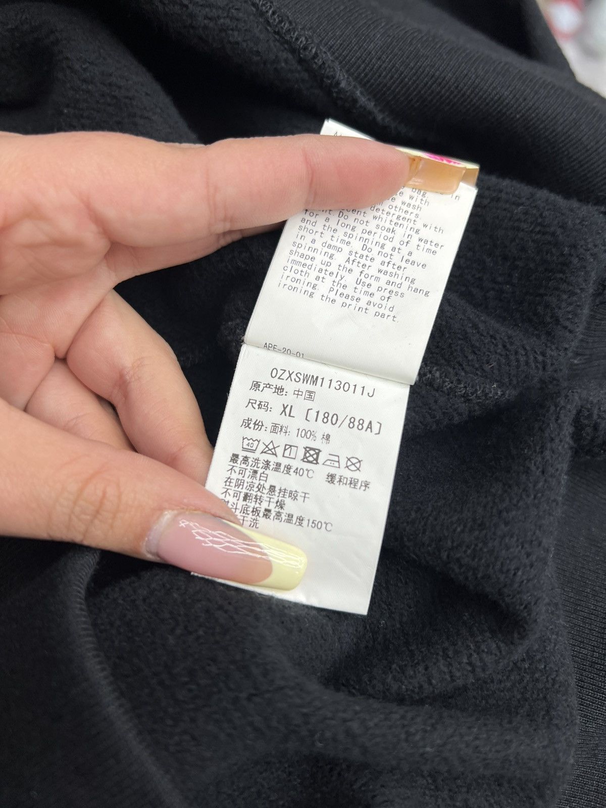 Bape Bape Black Crew Neck Size US XL / EU 56 / 4 - 13 Thumbnail