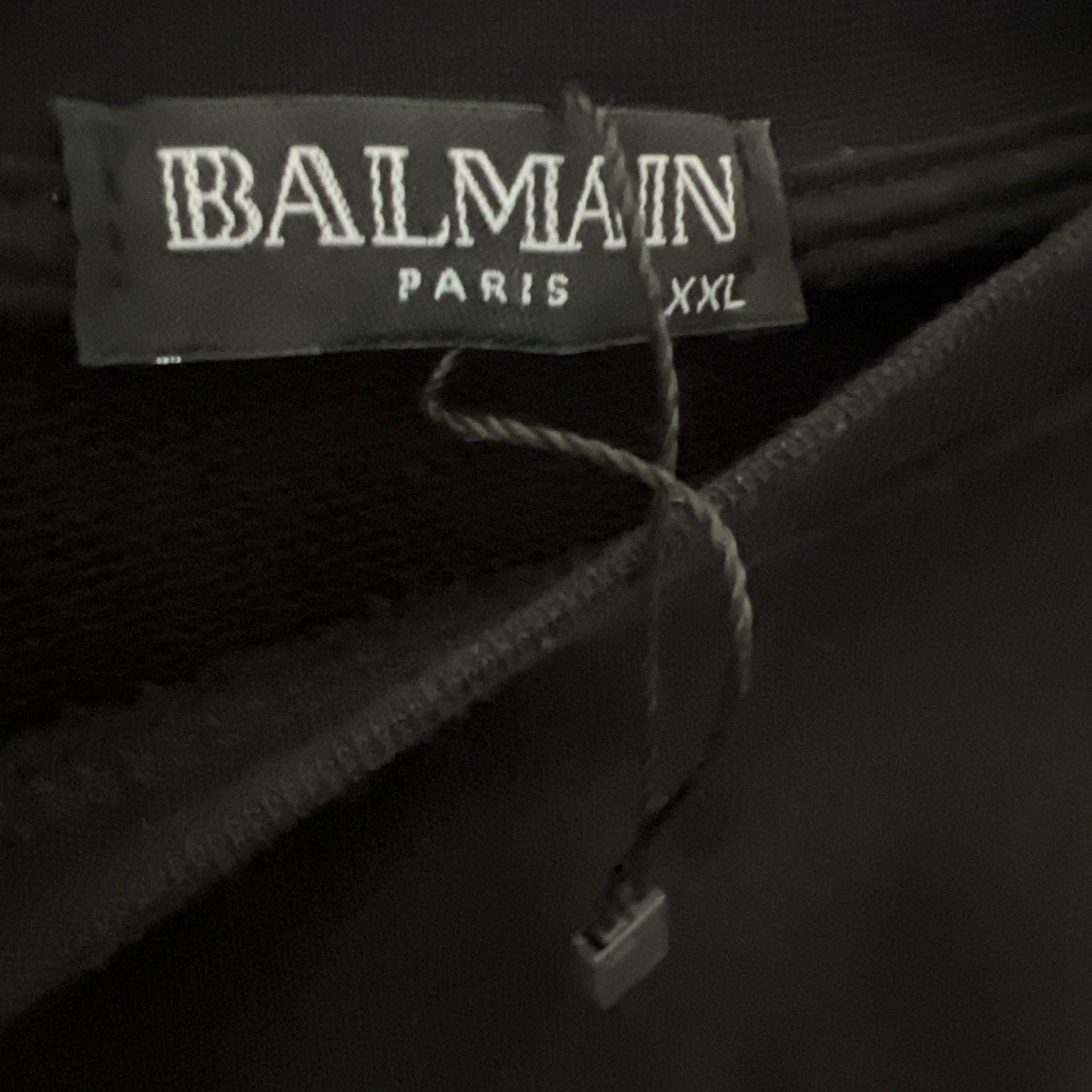 Balmain BALMAIN Paris Spell Out Black Graphic Sweatshirt 2XL Stretch Size XXL / US 16-18 / IT 52-54 - 6 Thumbnail