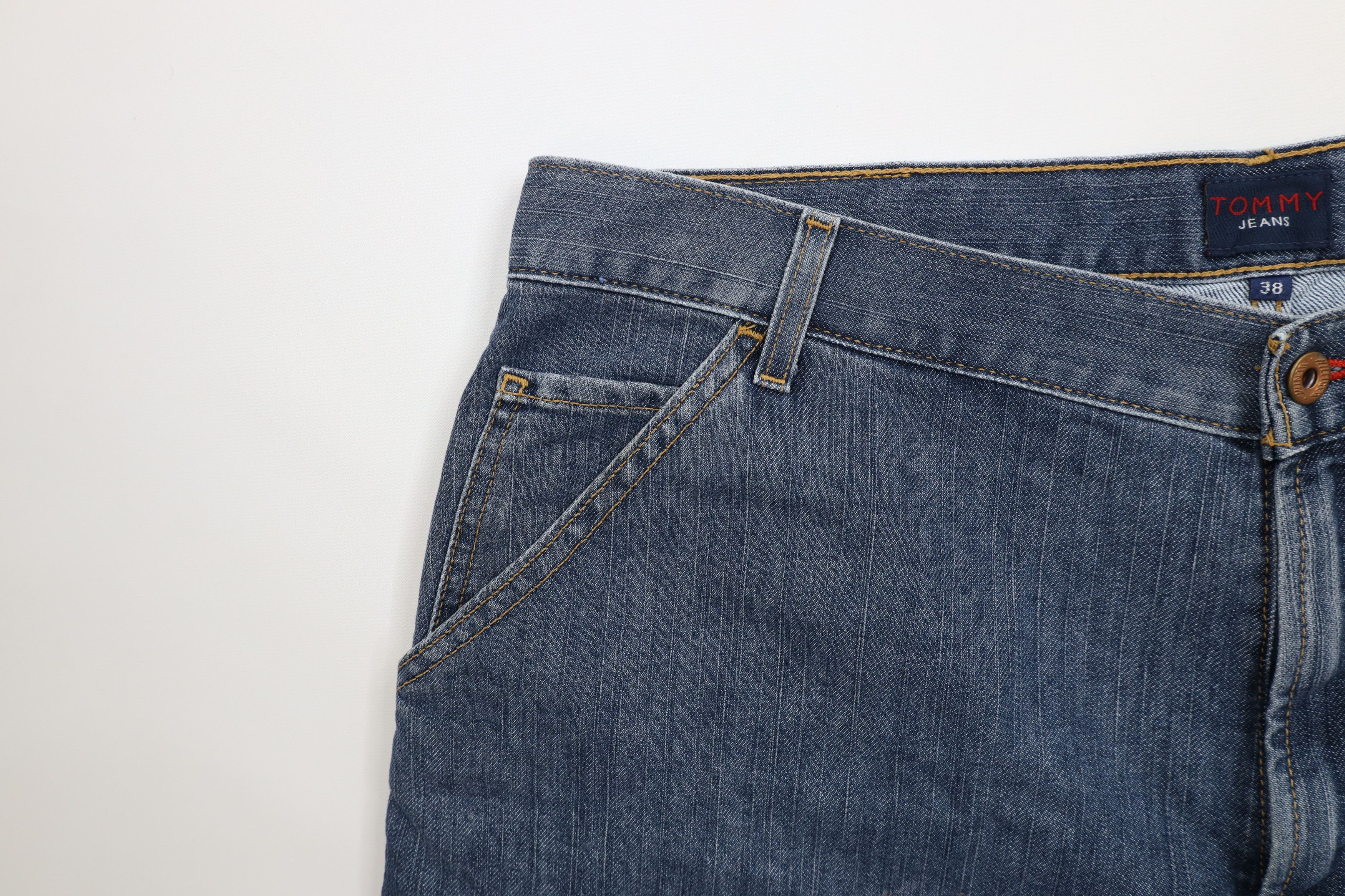 Tommy Hilfiger × Vintage Vintage Y2K 2001 Tommy Hilfiger Baggy Fit Denim Jean Shorts Size US 38 / EU 54 - 9 Thumbnail