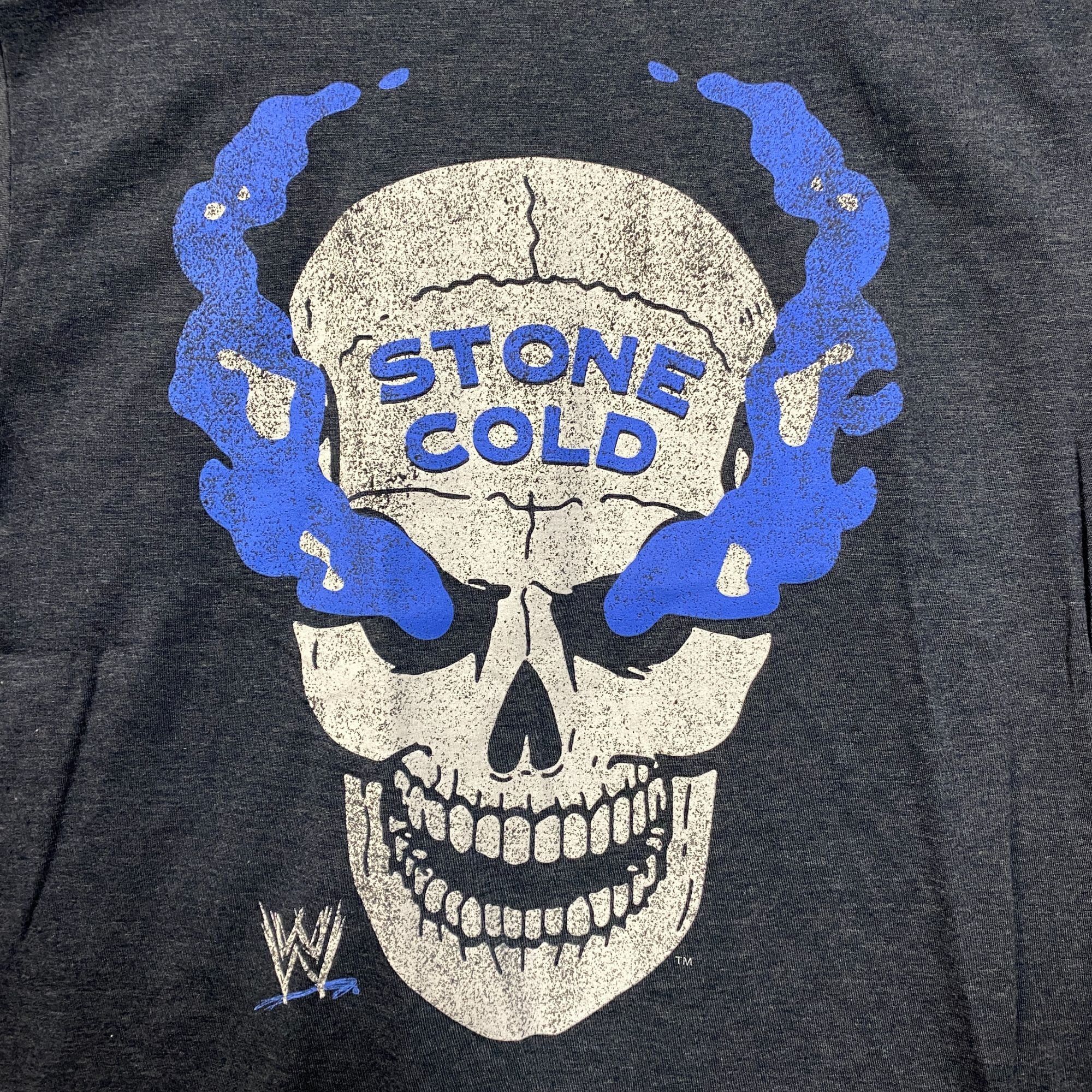 WWE WWE Stone Cold Steve Austin Skull Graphic Design T-Shirt Med Size US M / EU 48-50 / 2 - 2 Thumbnail