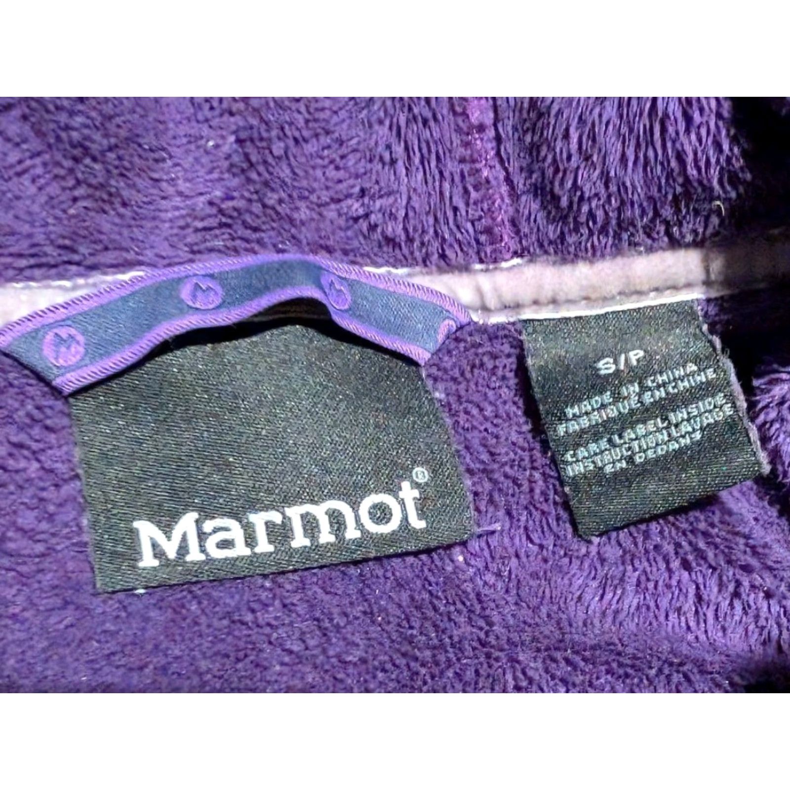Marmot Marmot Womens S Plush Fleece Full Zip Jacket Hooded in Plum Purple, Purple, Zip, Pockets, Casual Outdoor Jacket Womens S Plum Purple Size S / US 4 / IT 40 - 5 Thumbnail