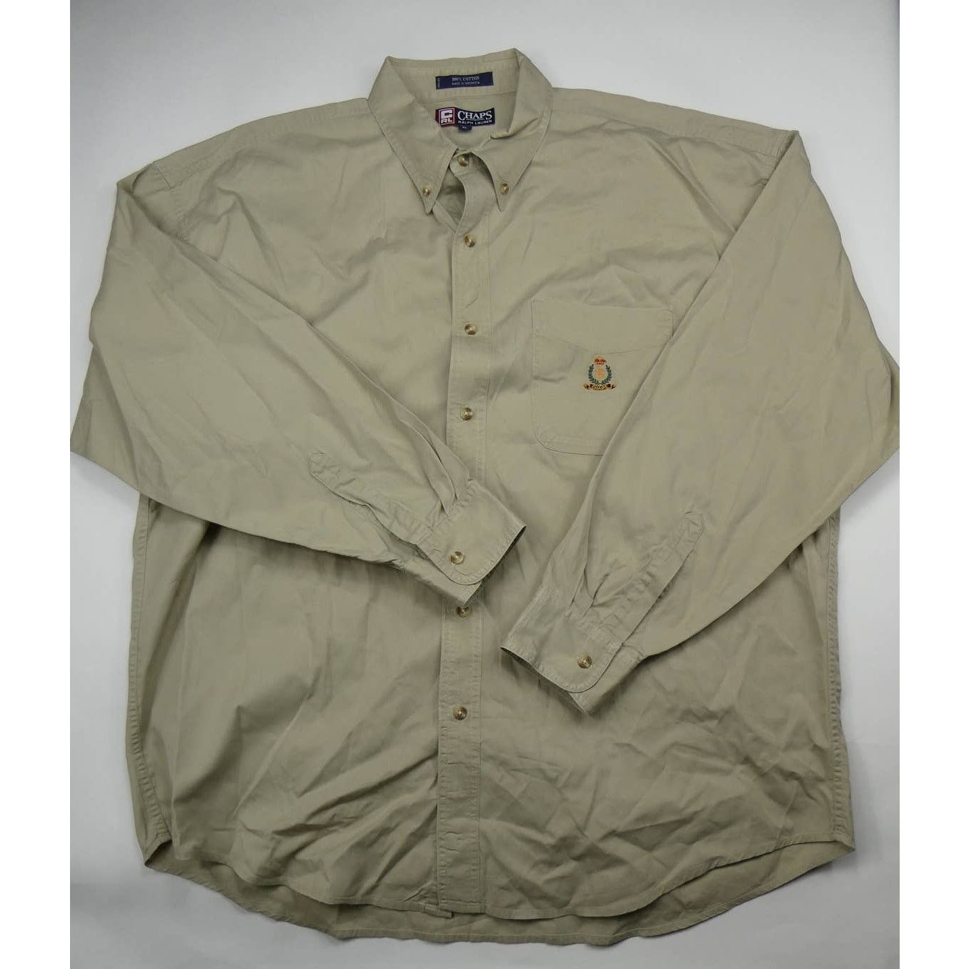 Chaps Ralph Lauren CHAPS RALPH LAUREN button down oxford, XL, Tan Size US XL / EU 56 / 4 - 1 Thumbnail