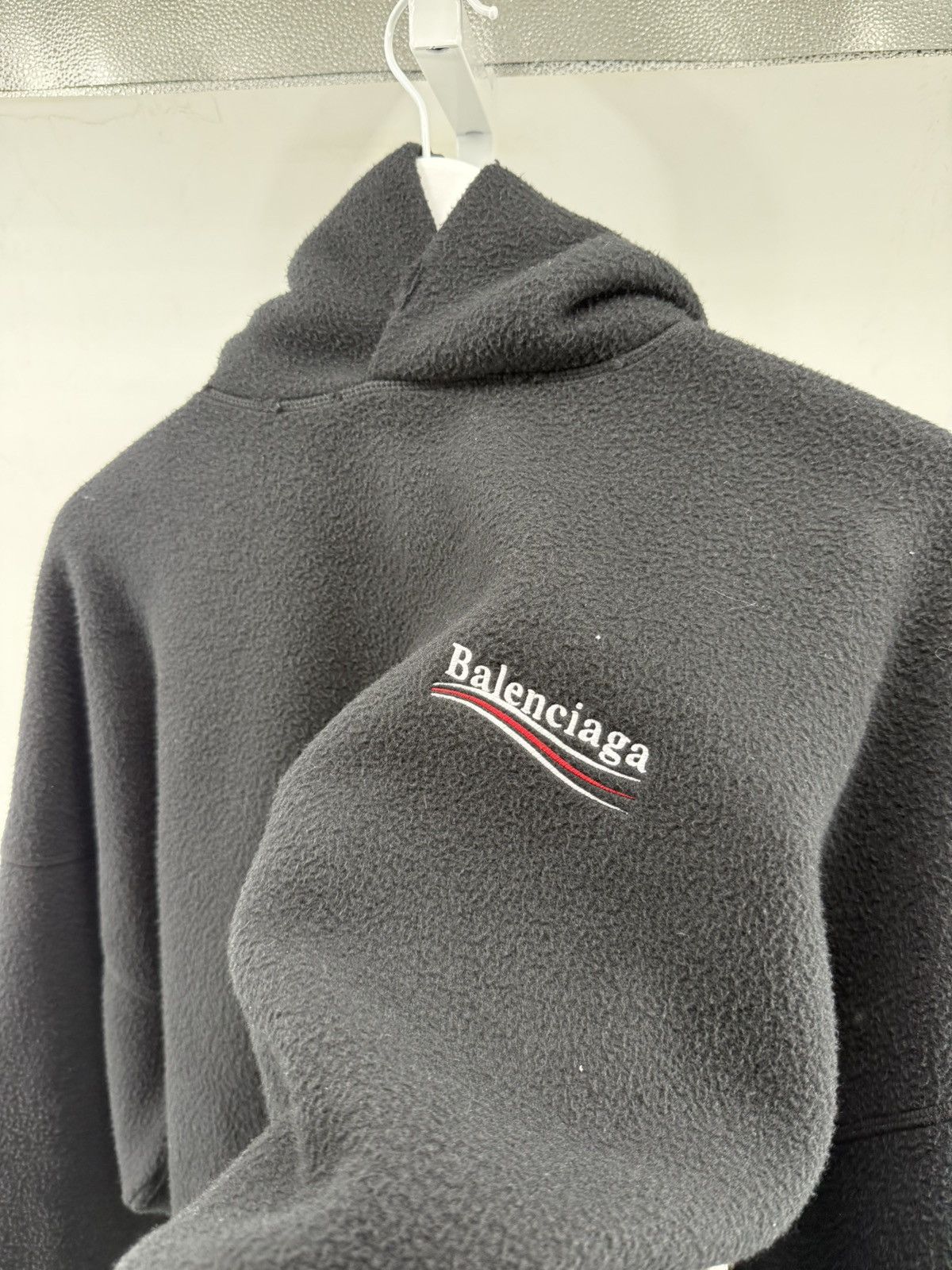 Balenciaga Balenciaga Fleece Campaign Hoodie in Black size Small Size US S / EU 44-46 / 1 - 4 Thumbnail