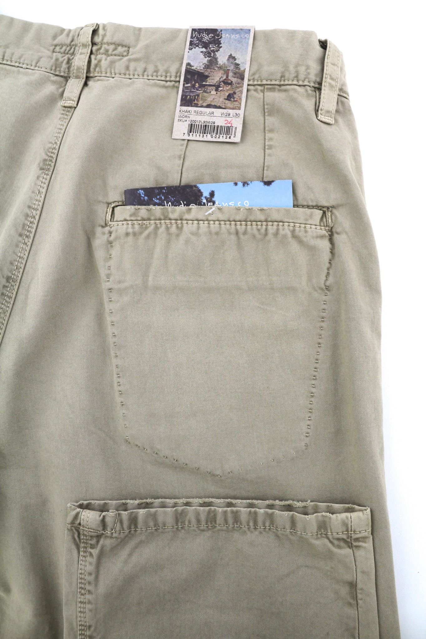 Nudie Jeans KHAKI REGULAR W29/L30 Beige Chino Trousers 82655 Size US 29 - 5 Thumbnail