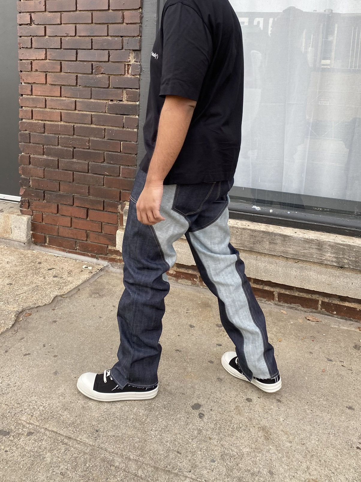 Malice Studios Malice Studios Two Tone Denim Pants Size US 34 / EU 50 - 1 Thumbnail