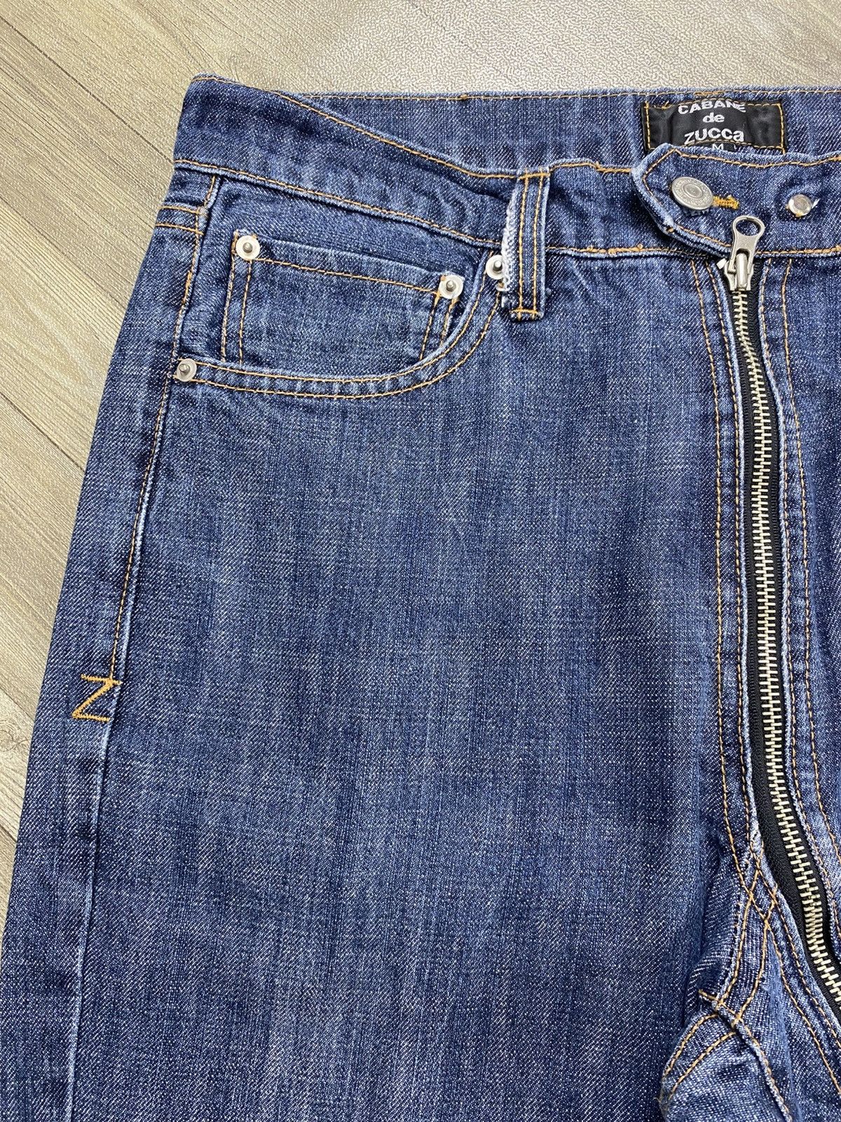 CABANE de ZUCCa Archive Cabane de Zucca Zip Fly Asymmetric Bootcut Jeans Size US 32 / EU 48 - 5 Thumbnail