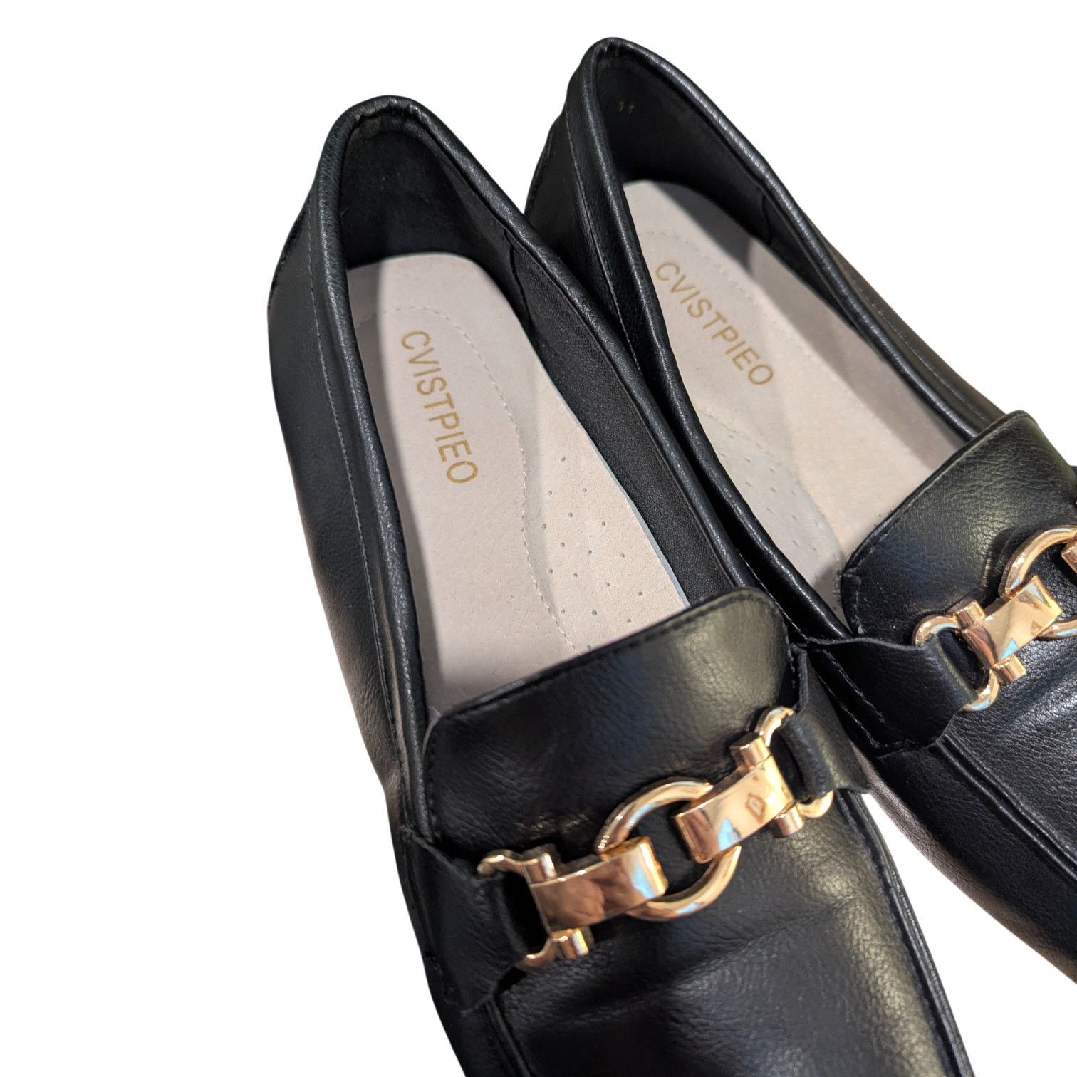 Other Cvistpieo Lightweight Gold Chain Penny Loafers Work Flats Size US 11 / IT 41 - 6 Thumbnail