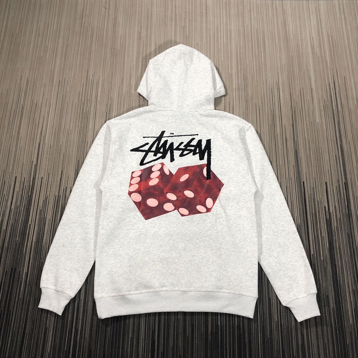 image of Stussy Diced Out Hoodie in Ash Heather, Men's (Size Small)