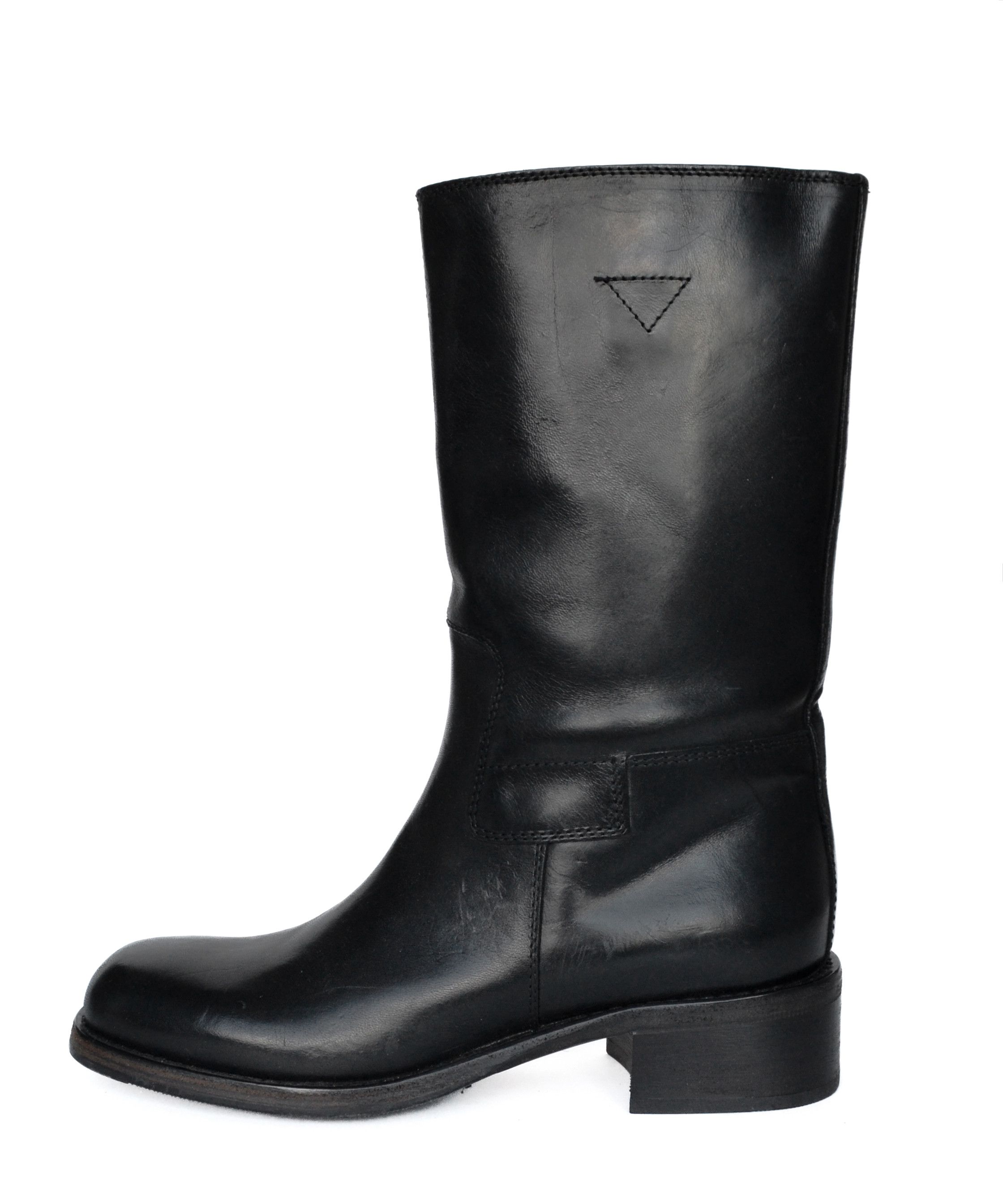 Miu Miu MIU MIU Boots Black Leather Peco Shoes Combat PRADA Size US 6 / IT 36 - 3 Thumbnail