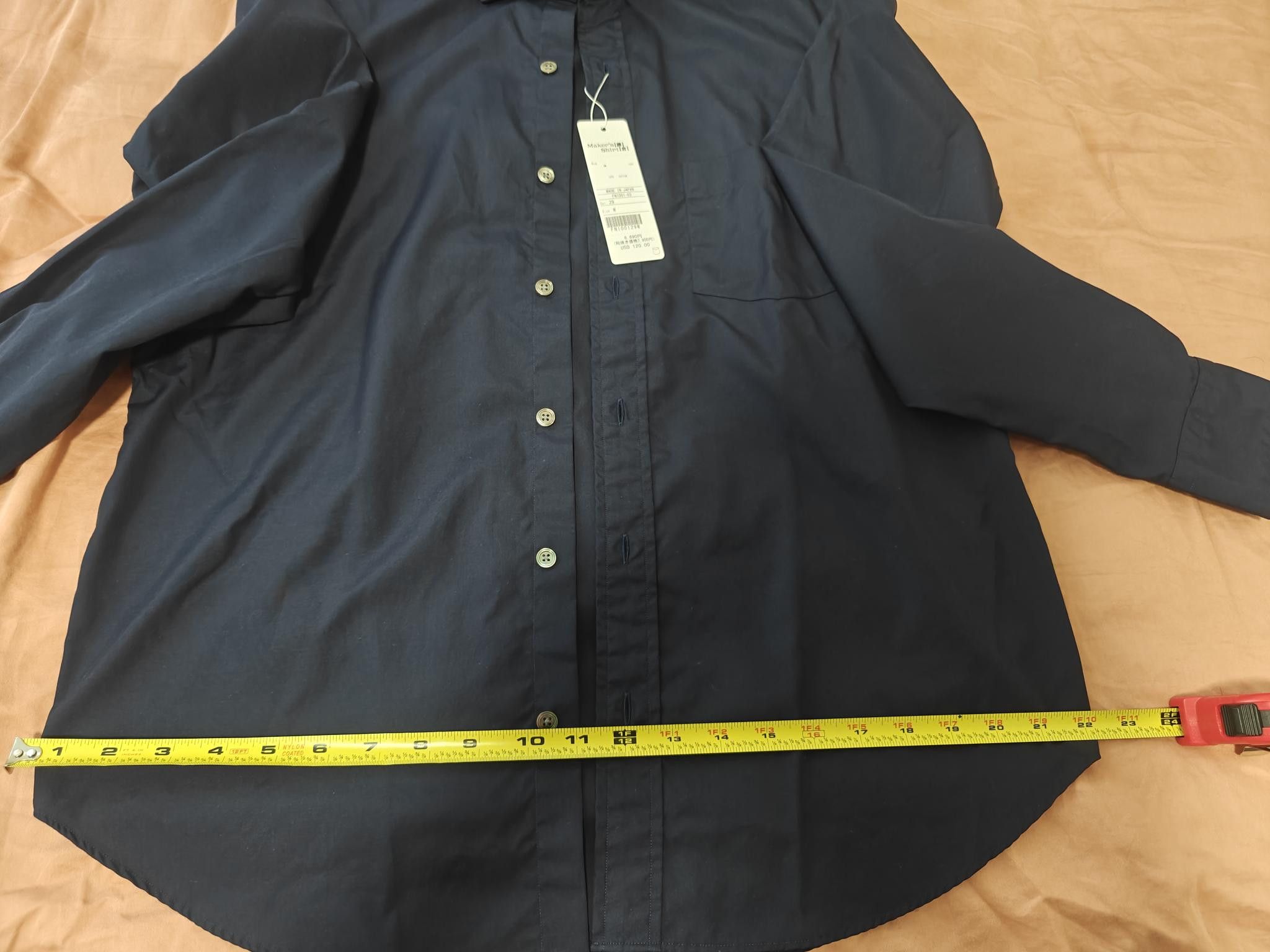 Kamakura - Tokyo Fit, 134 Casual Spread Broadcloth in Blue, Men's — image 2 of 3
