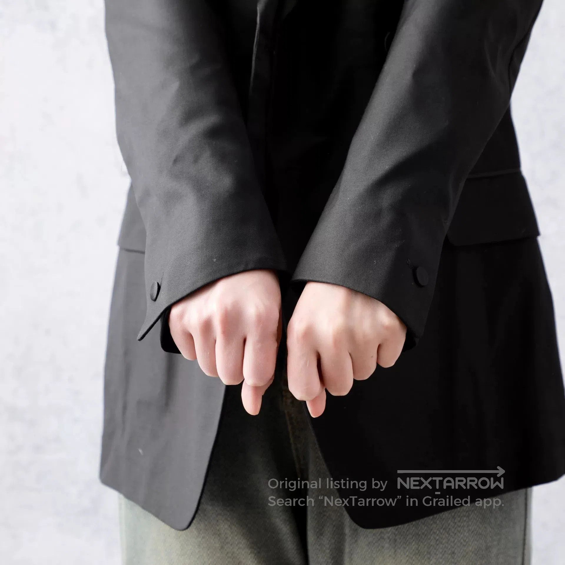 Yves Saint Laurent YSL Black Lapel Double. Size US S / EU 44-46 / 1 - 5 Thumbnail