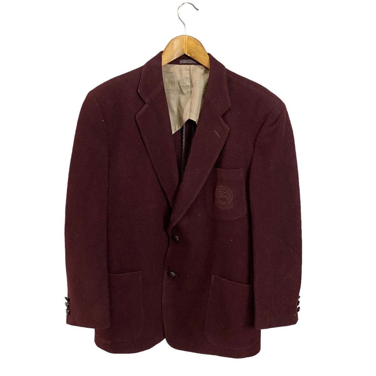 Burberry Burberry's Tailored Jacket Wool Walnut Button Embroiderylogo Size US M / EU 48-50 / 2 - 1 Thumbnail