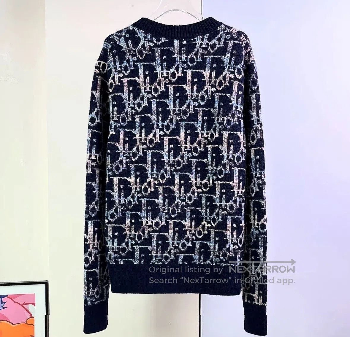 Dior Dior Dark Blue Logo Sweater. Size US M / EU 48-50 / 2 - 2 Thumbnail