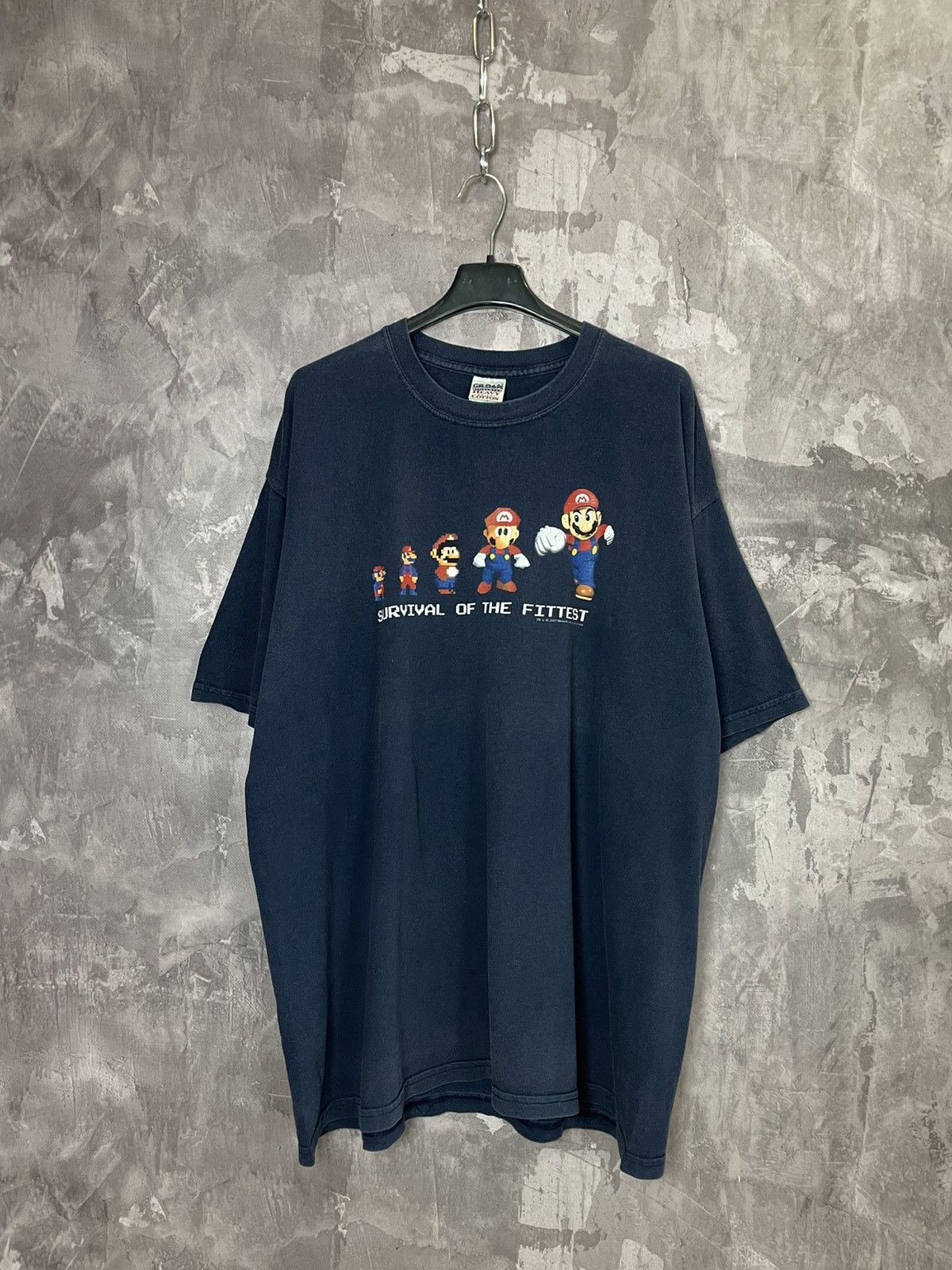 Nintendo × The Game × Vintage Vintage 00s 2007 Nintendo Super Mario Survival Fittest tee Size US L / EU 52-54 / 3 - 1 Thumbnail
