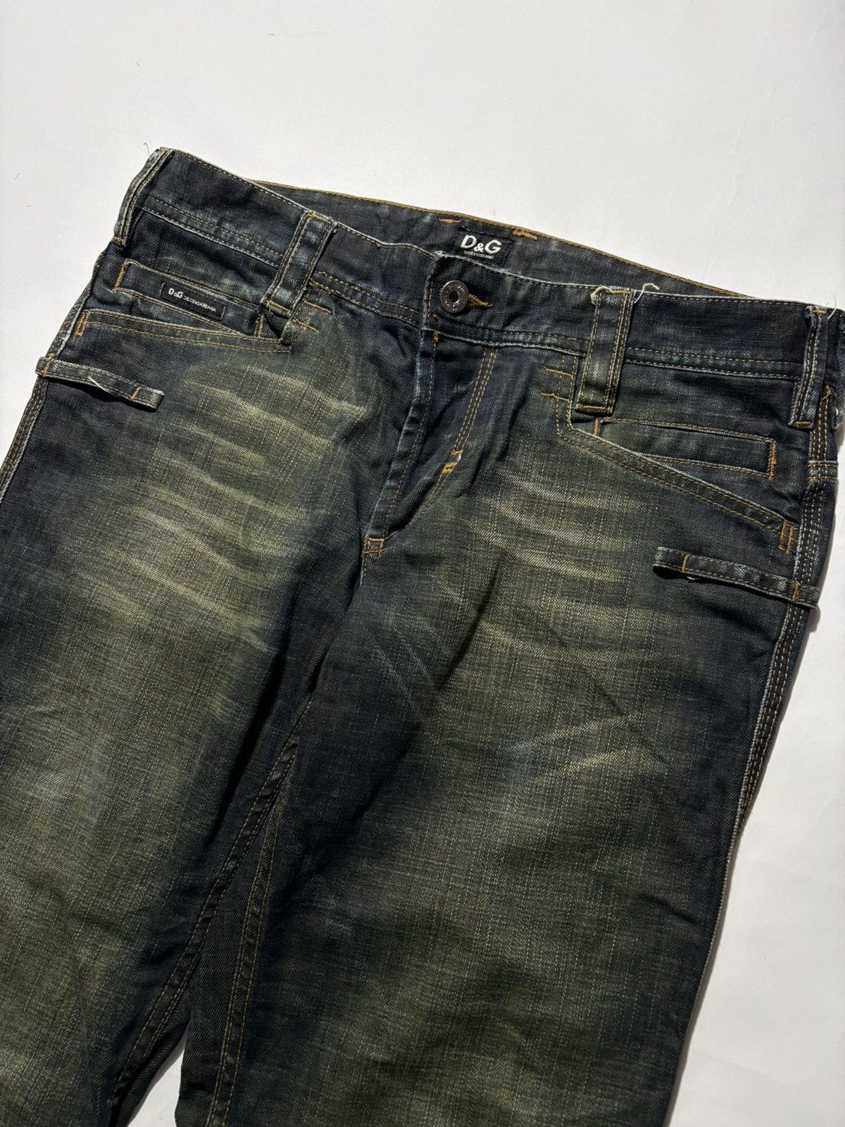 Dolce & Gabbana 00’s DOLCE & GABBANA MUD WASH DENIM JEANS Size US 33 - 3 Thumbnail
