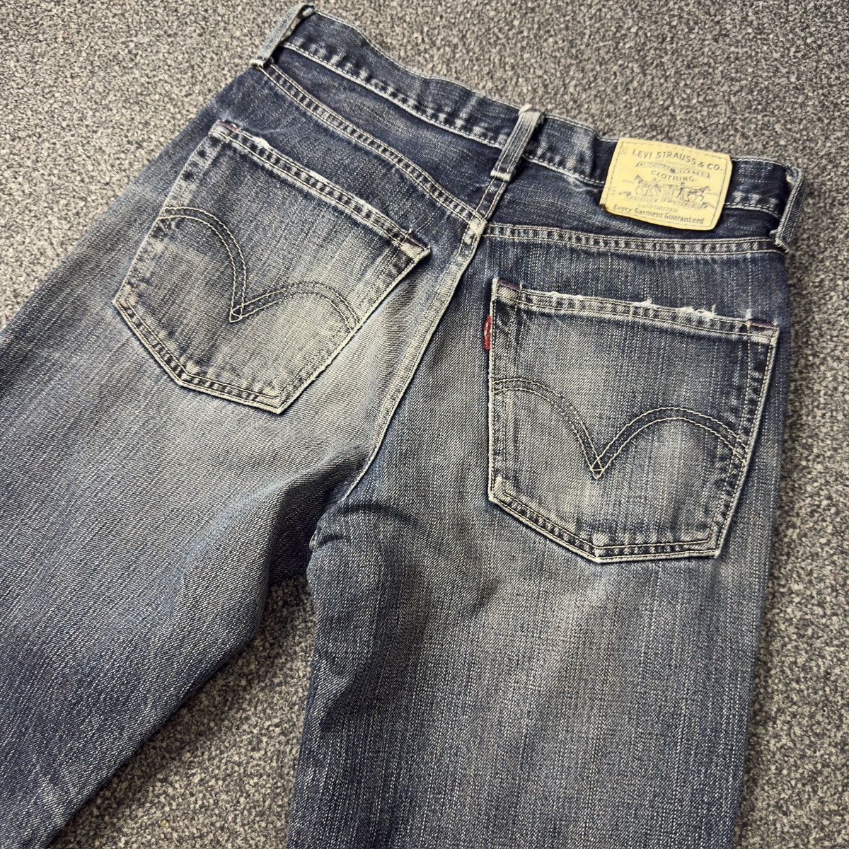 Seditionaries Vintage 90s Levis 502 Tough Distressed Denim W30 Size US 30 / EU 46 - 8 Thumbnail