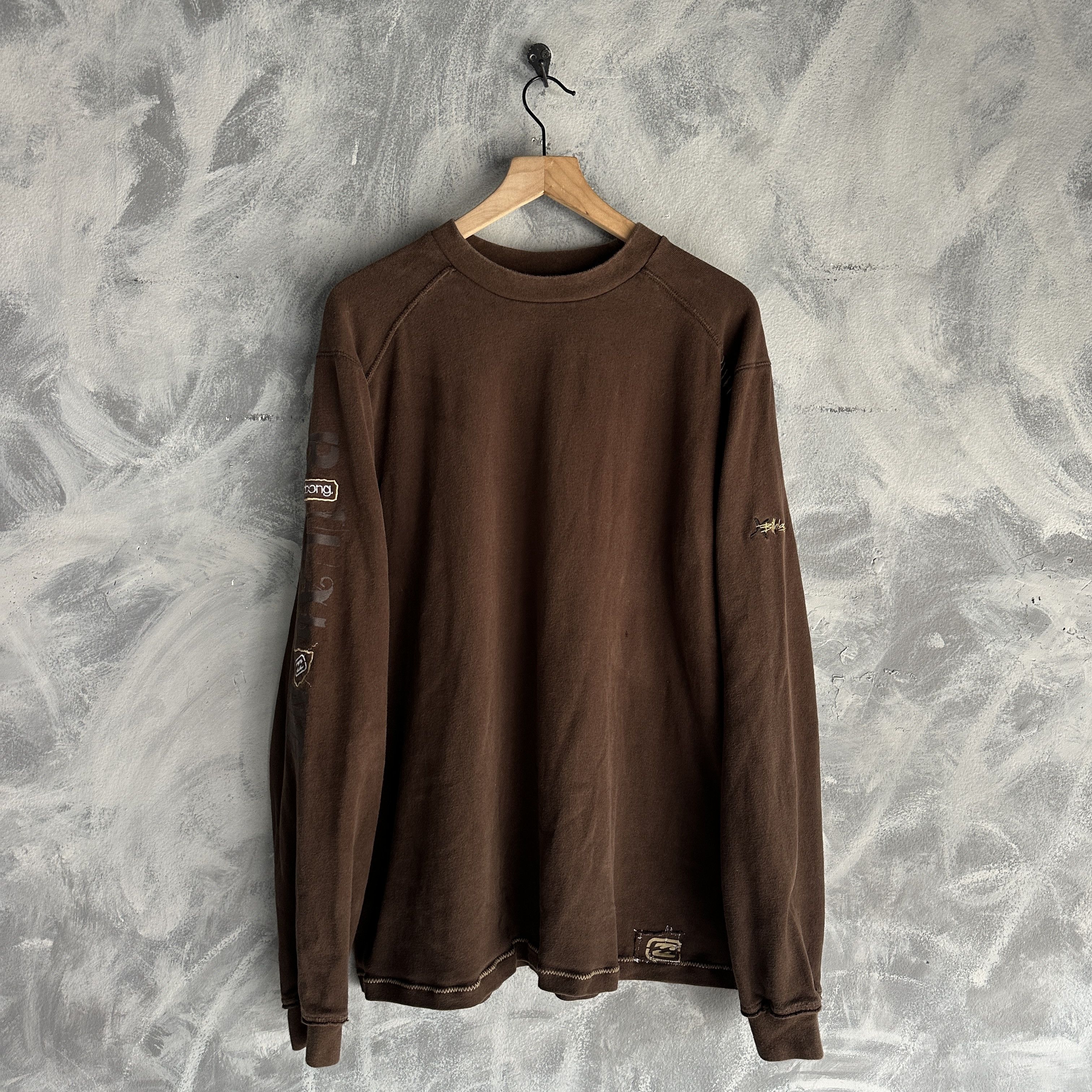 Billabong Vintage Billabong Sweater Mens Sleeve Hits Y2K Graphic Surf Size US XL / EU 56 / 4 - 1 Thumbnail