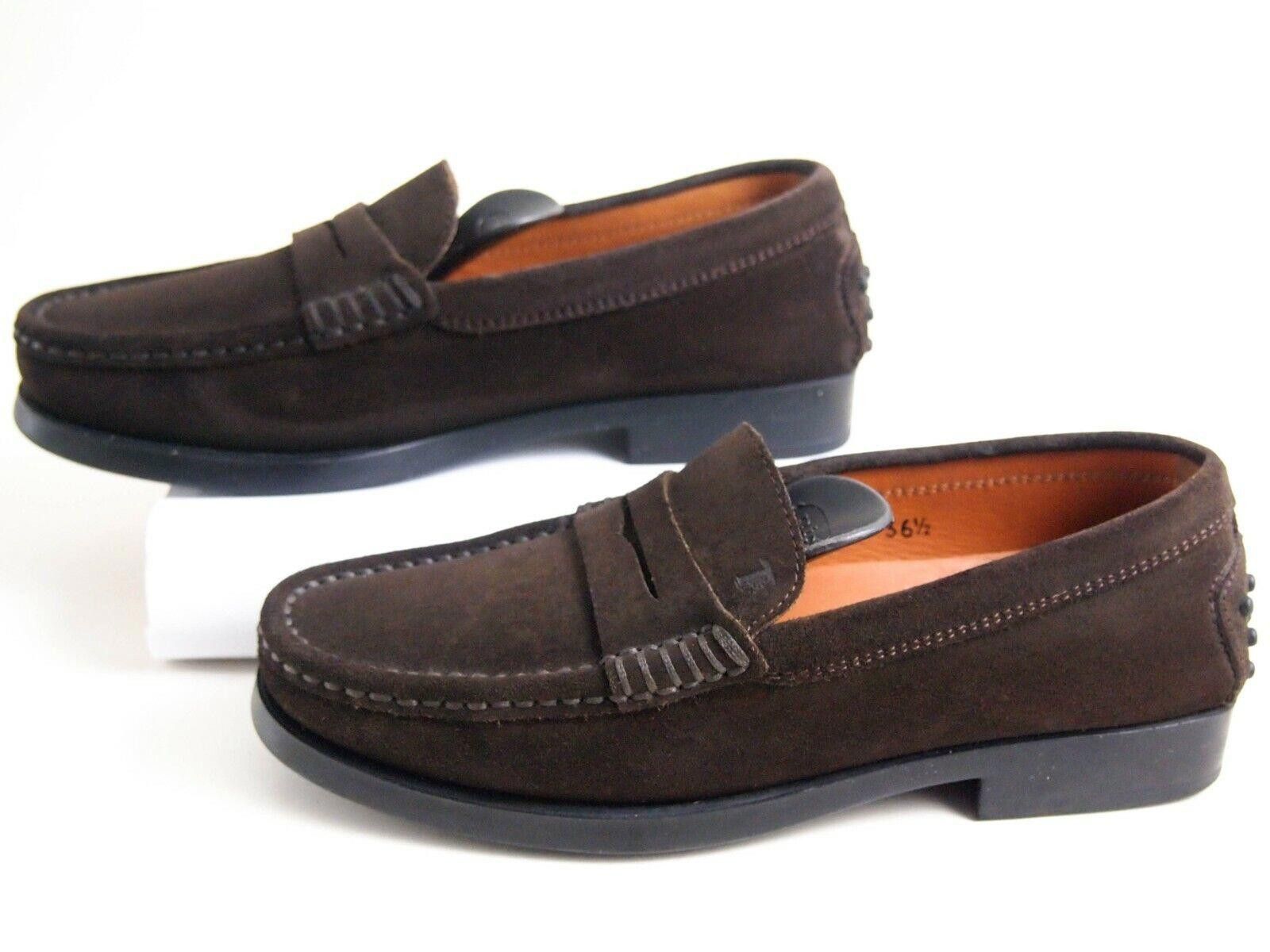 Tod's Tod's Penny Loafer Brown Suede Womens Size EU 36.5 US 6.5 Size US 6.5 / IT 36.5 - 4 Thumbnail