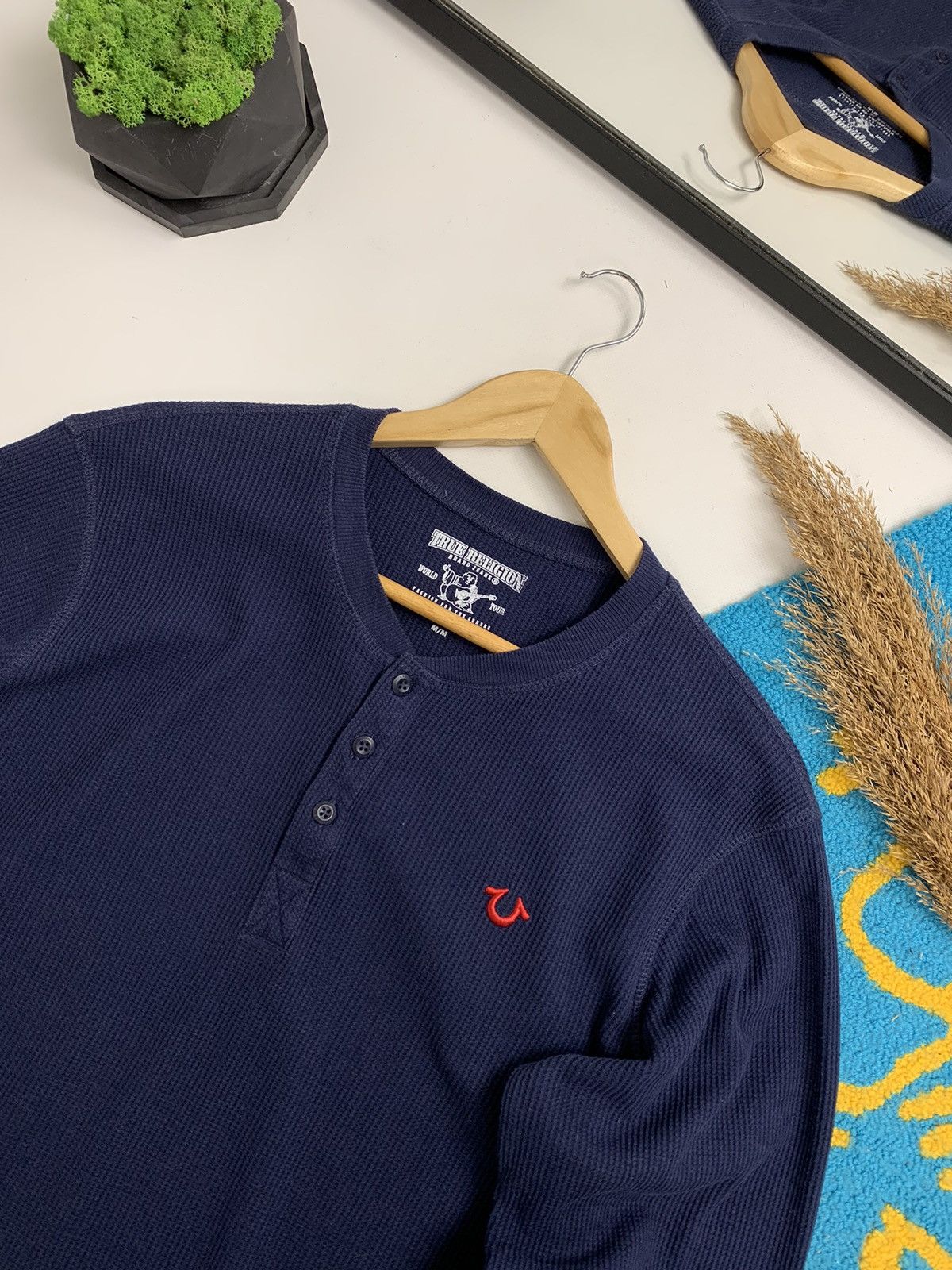 True Religion × Vintage Vintage True Religion Waffle 90’s Long Sleeve Size US M / EU 48-50 / 2 - 2 Thumbnail