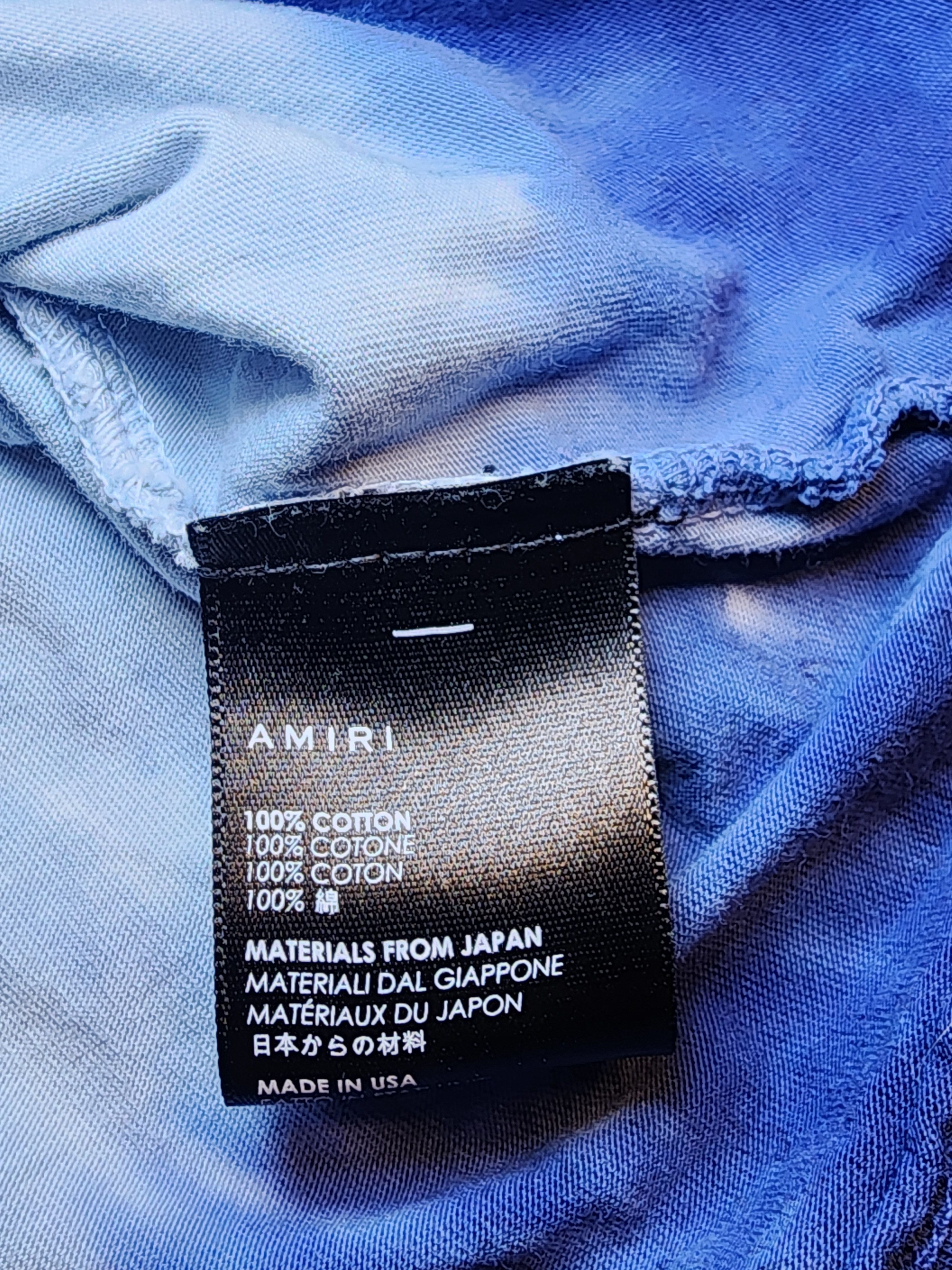 Amiri Amiri Shark Tie Dye Short Sleeve T Shirt Mens XXL Size US XXL / EU 58 / 5 - 6 Thumbnail