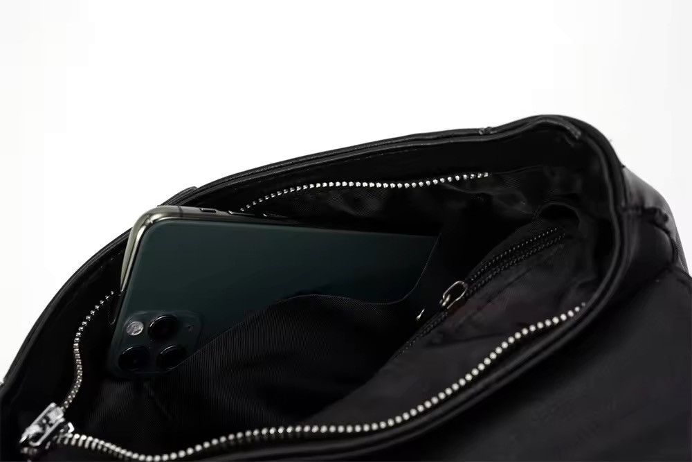 Vintage Casual Utility PU Leather buckle sling bag crossbody bag Size ONE SIZE - 13 Thumbnail