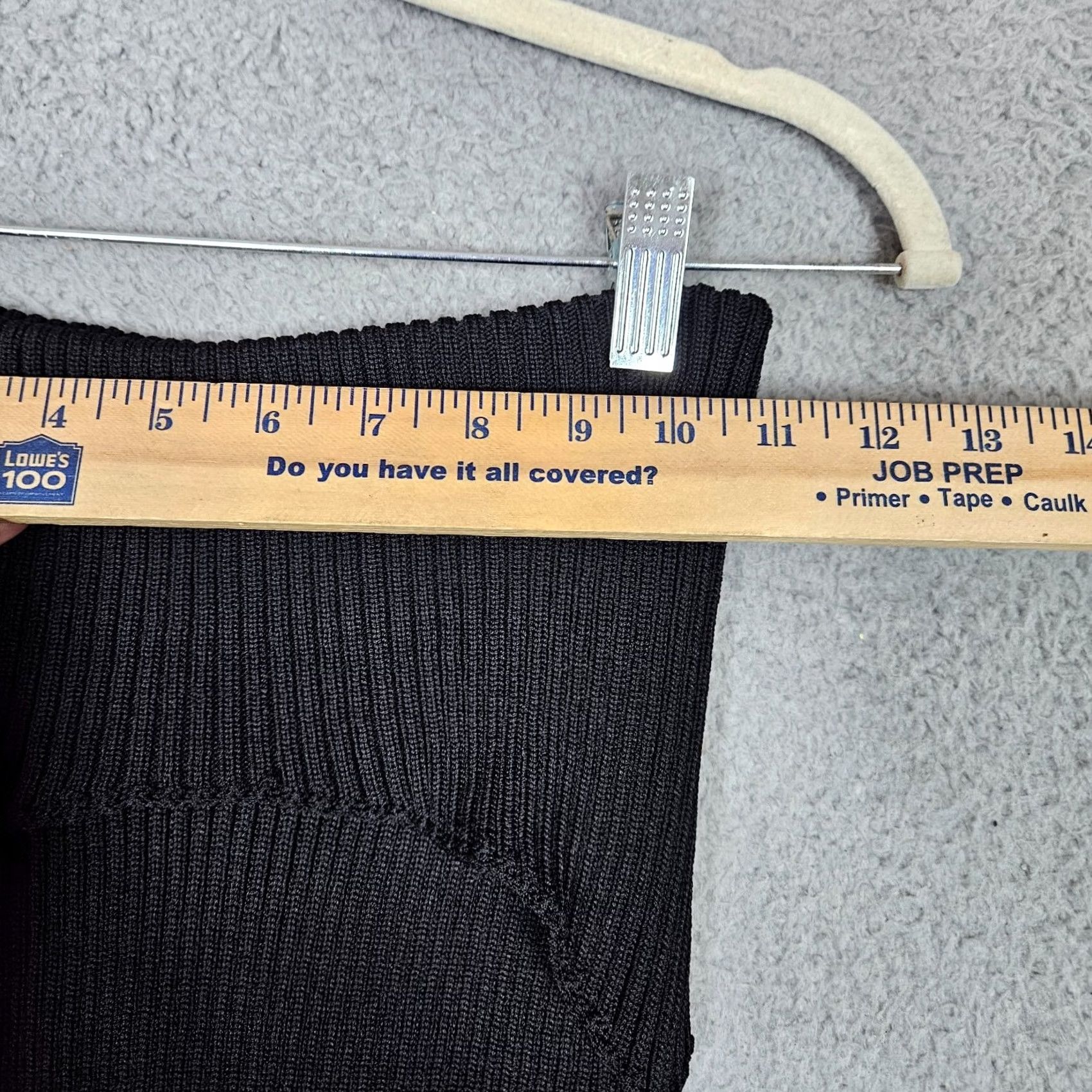 Zara VINTAGE? ZARA The Knitwear Collection Women's Black Ribbed Folding waist Skirt Size S NEW Size 28" / US 6 / IT 42 - 3 Thumbnail