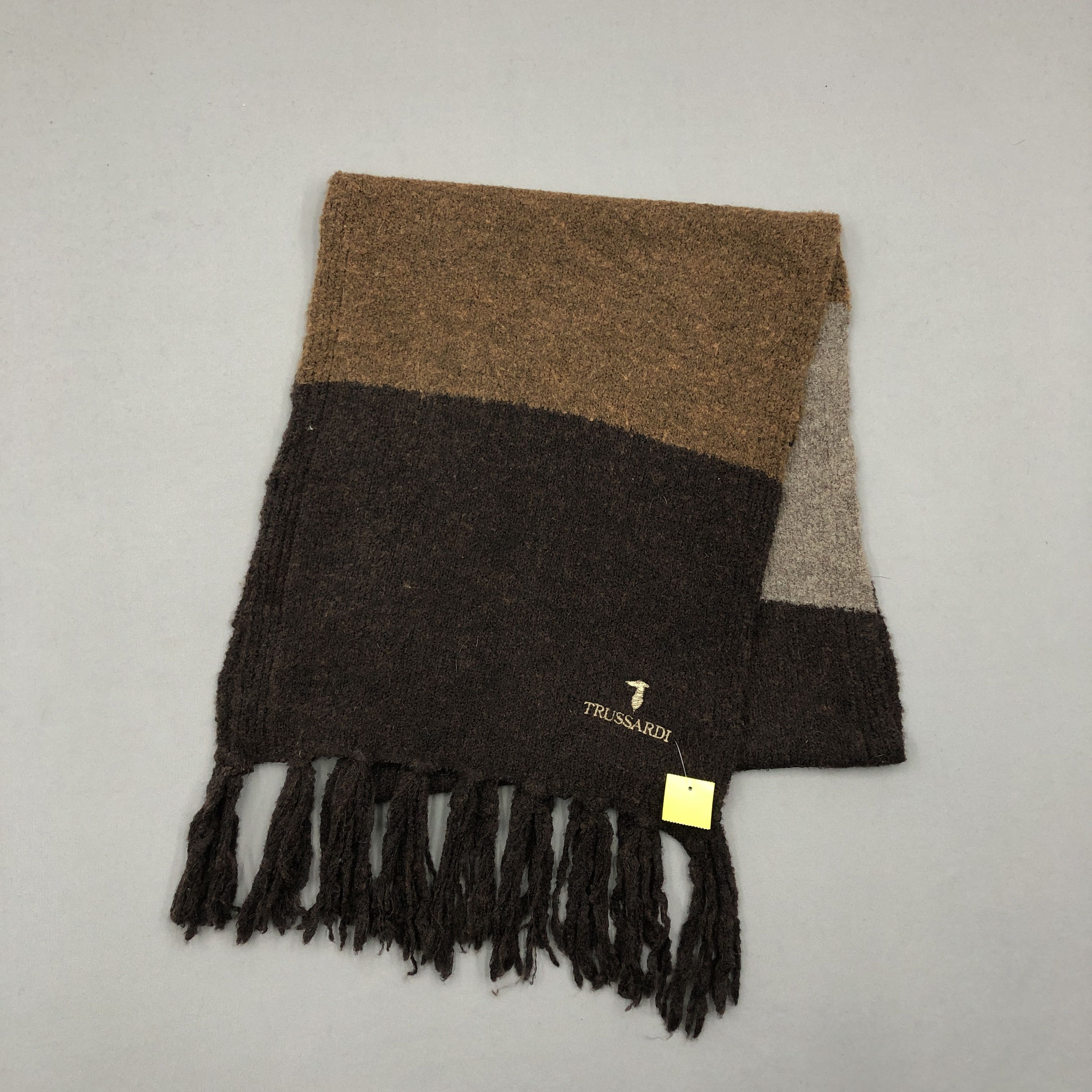 Trussardi Vintage Trussardi Scarf Muffler Wool Cashmere Scarves Size ONE SIZE - 1 Thumbnail