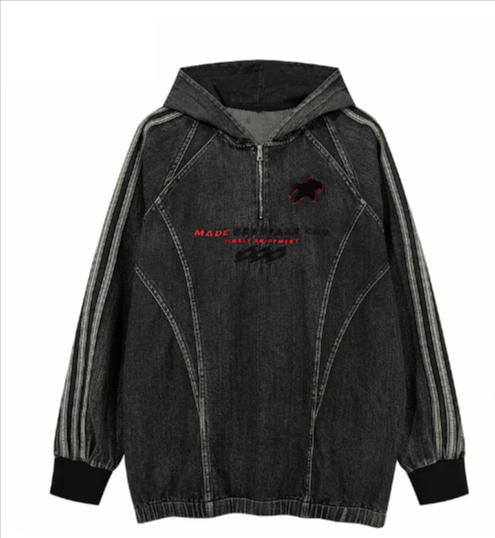 Japanese Brand × Vintage "Round Up-Black-L" Hoodie Size US L / EU 52-54 / 3 - 1 Thumbnail
