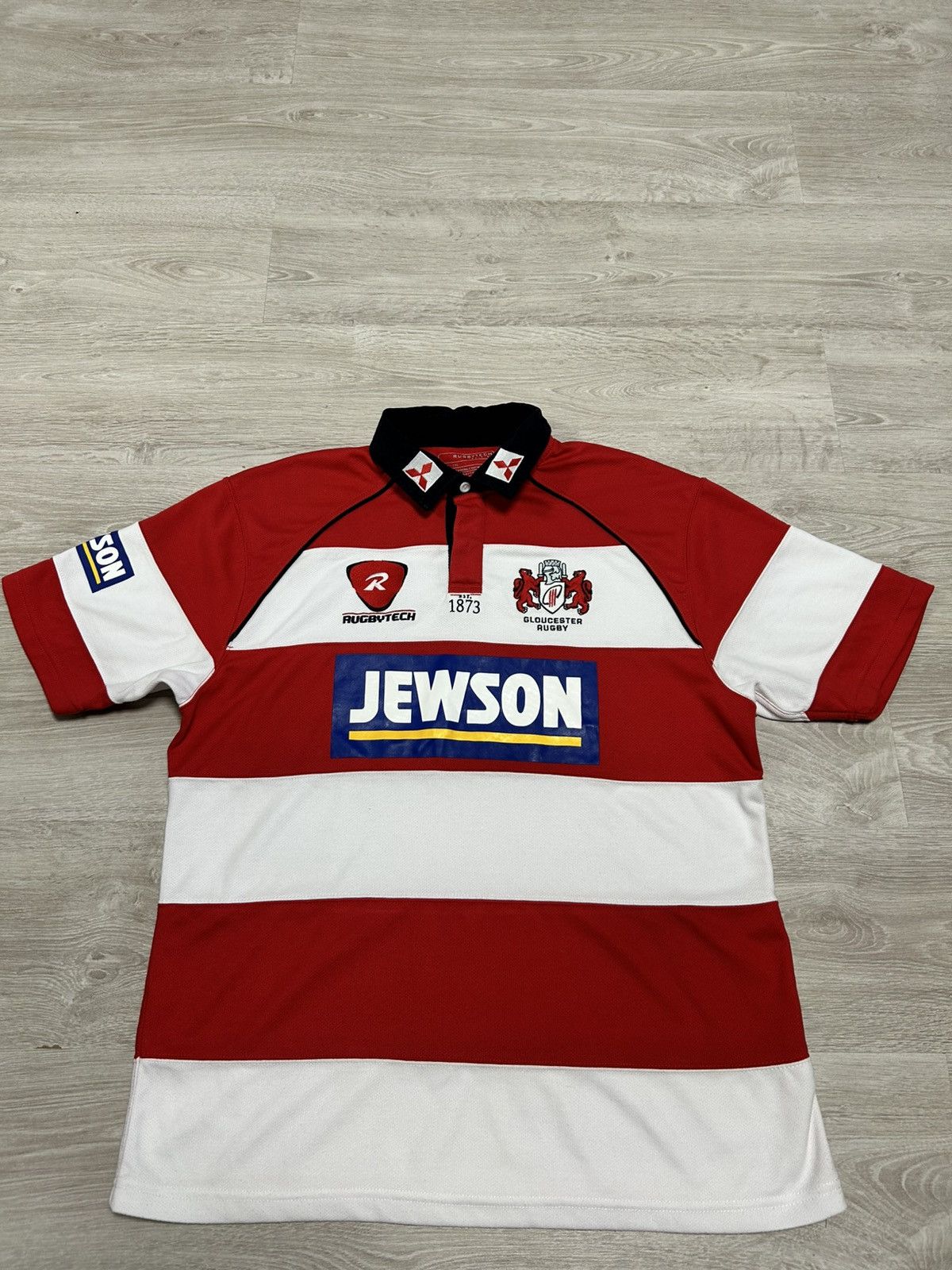 Vintage Gloucester Rugby Home Shirt 2009/2010 - Rugbytech XXL Size US XXL / EU 58 / 5 - 1 Thumbnail